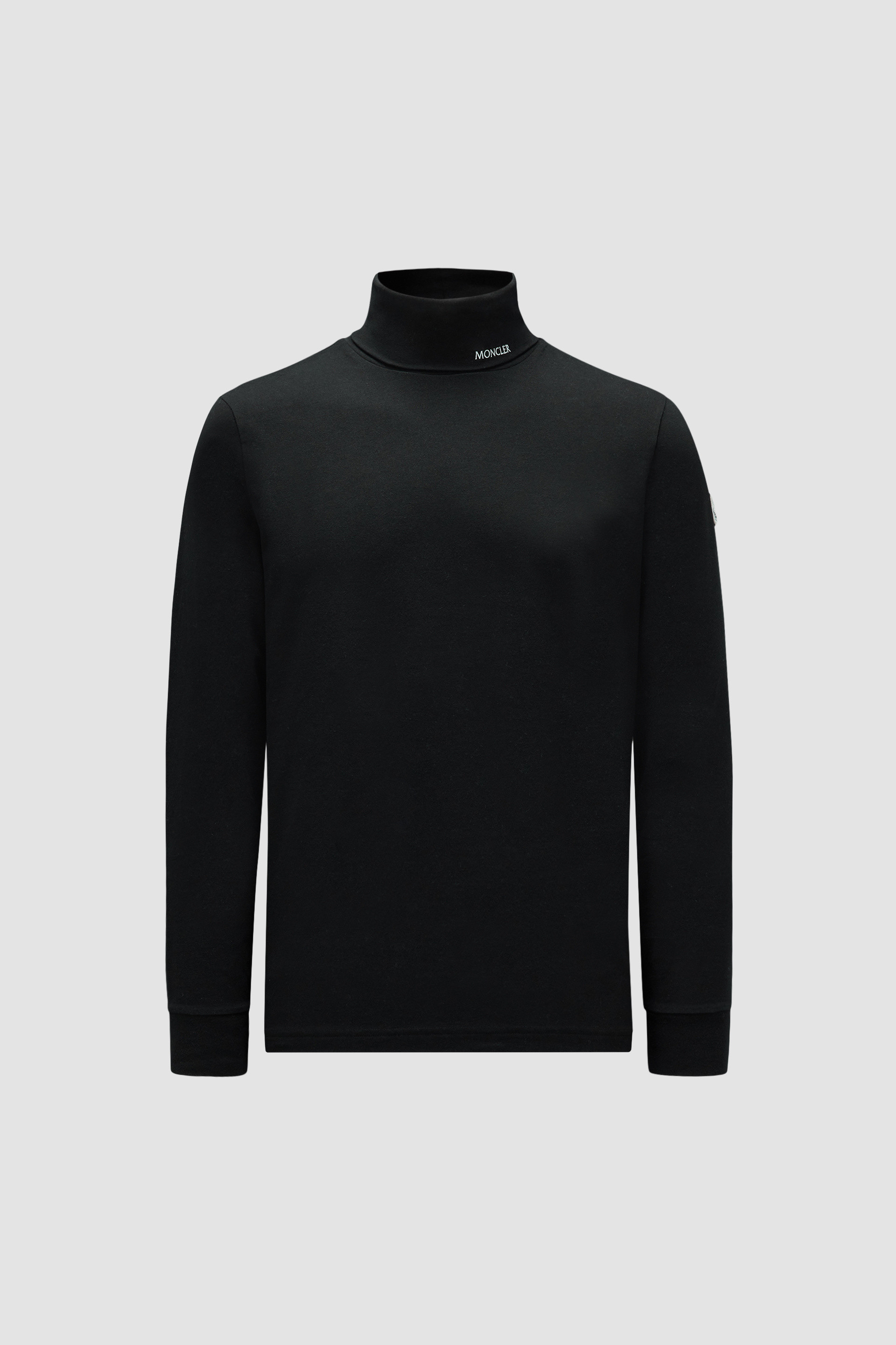 White Layered long-sleeve cotton-jersey T-shirt, Moncler