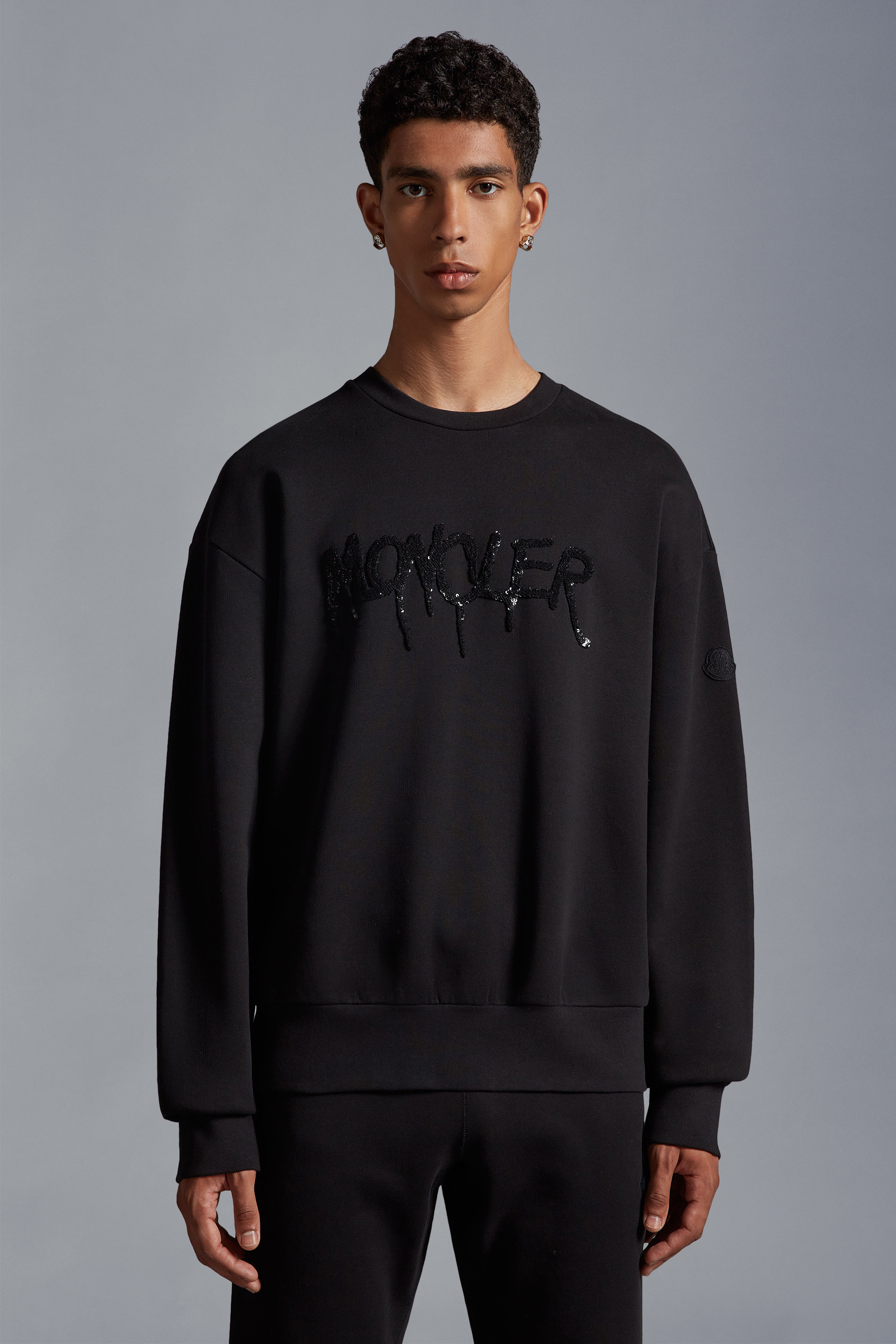 ブラック スウェットシャツ : Sweatshirts 向けの Men | モンクレール