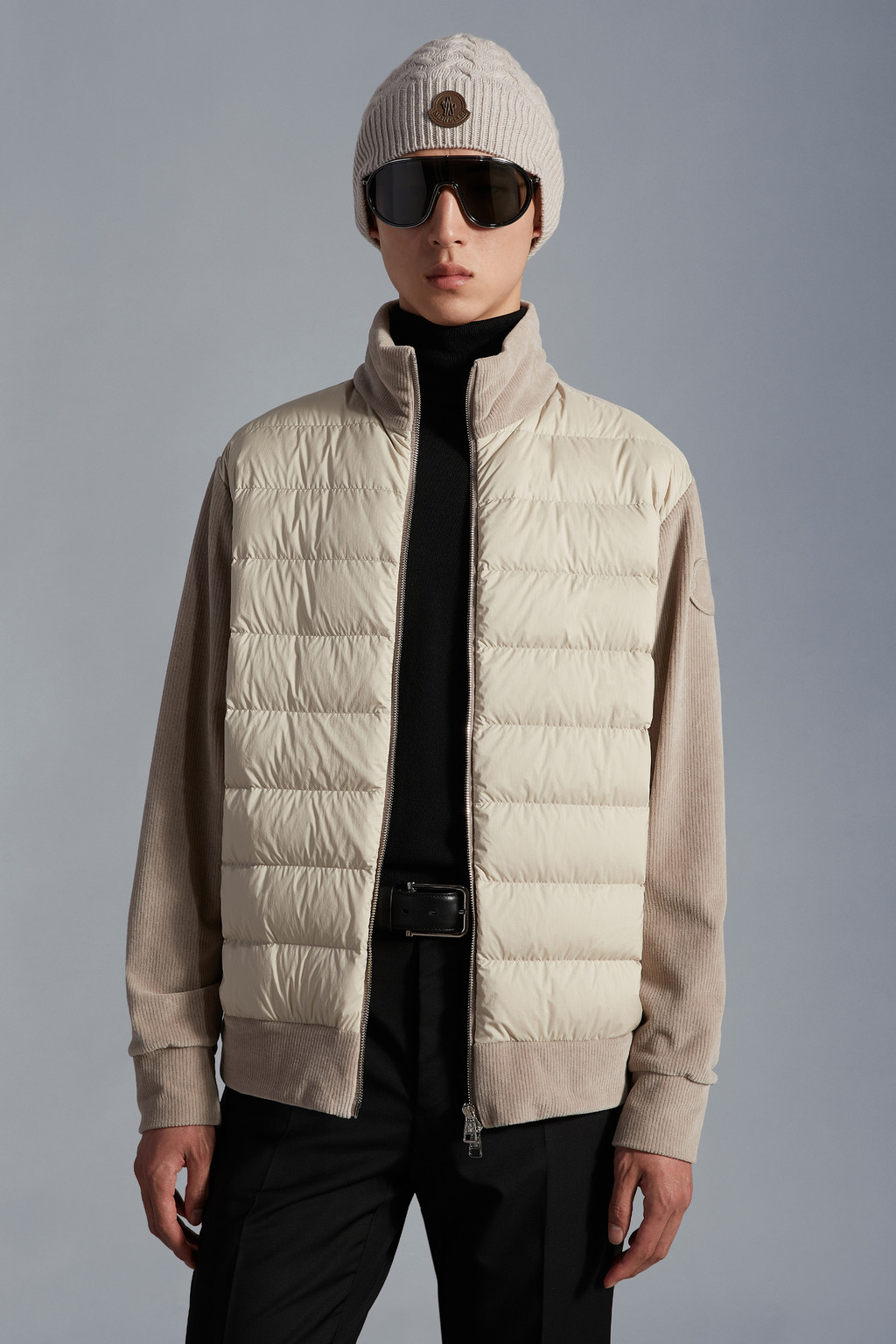 ベージュ ジップアップパーカー : Sweatshirts 向けの Men - Moncler