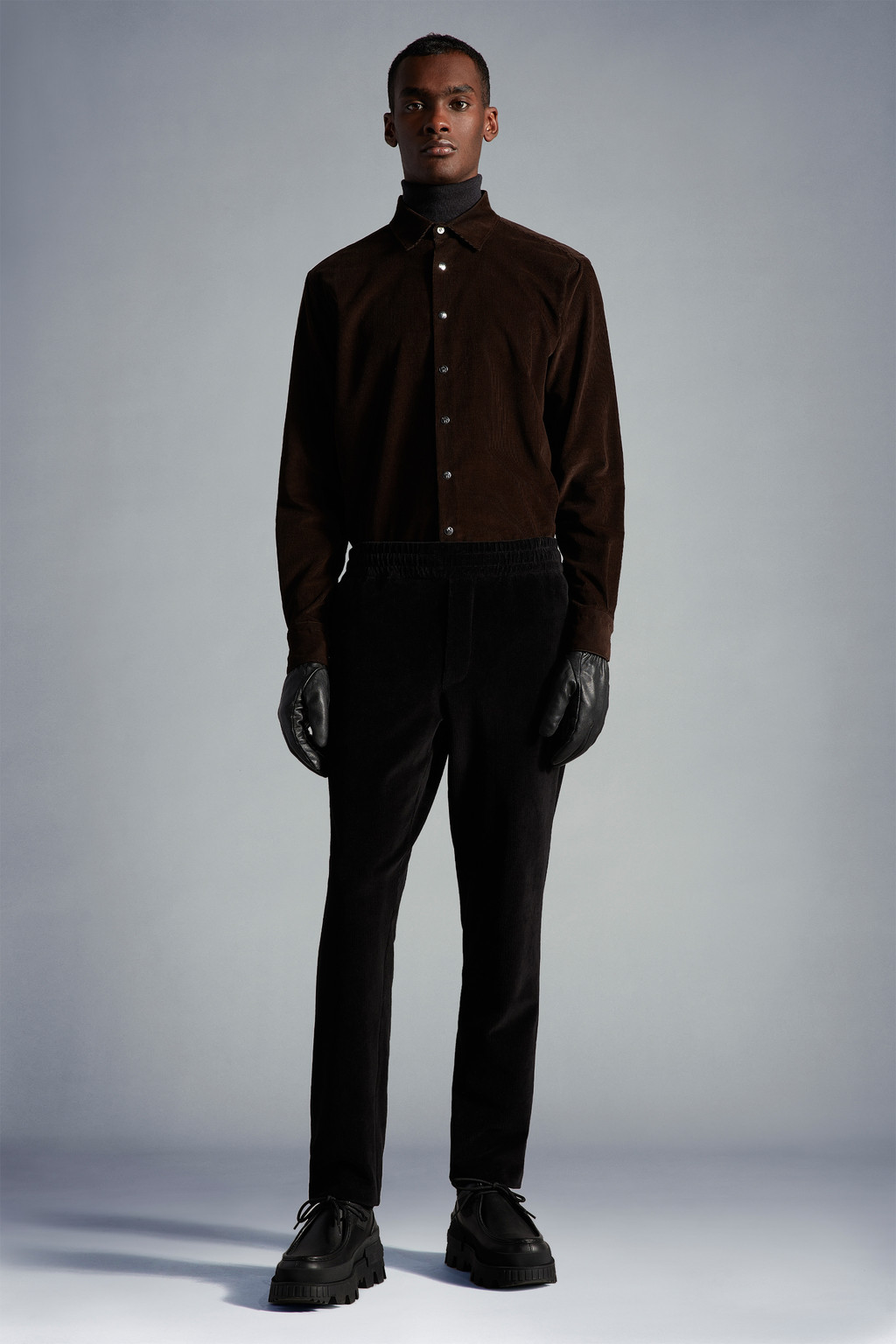 Handsome Man Wearing Black Shirt Brown Stock Photo 746905267 | Shutterstock