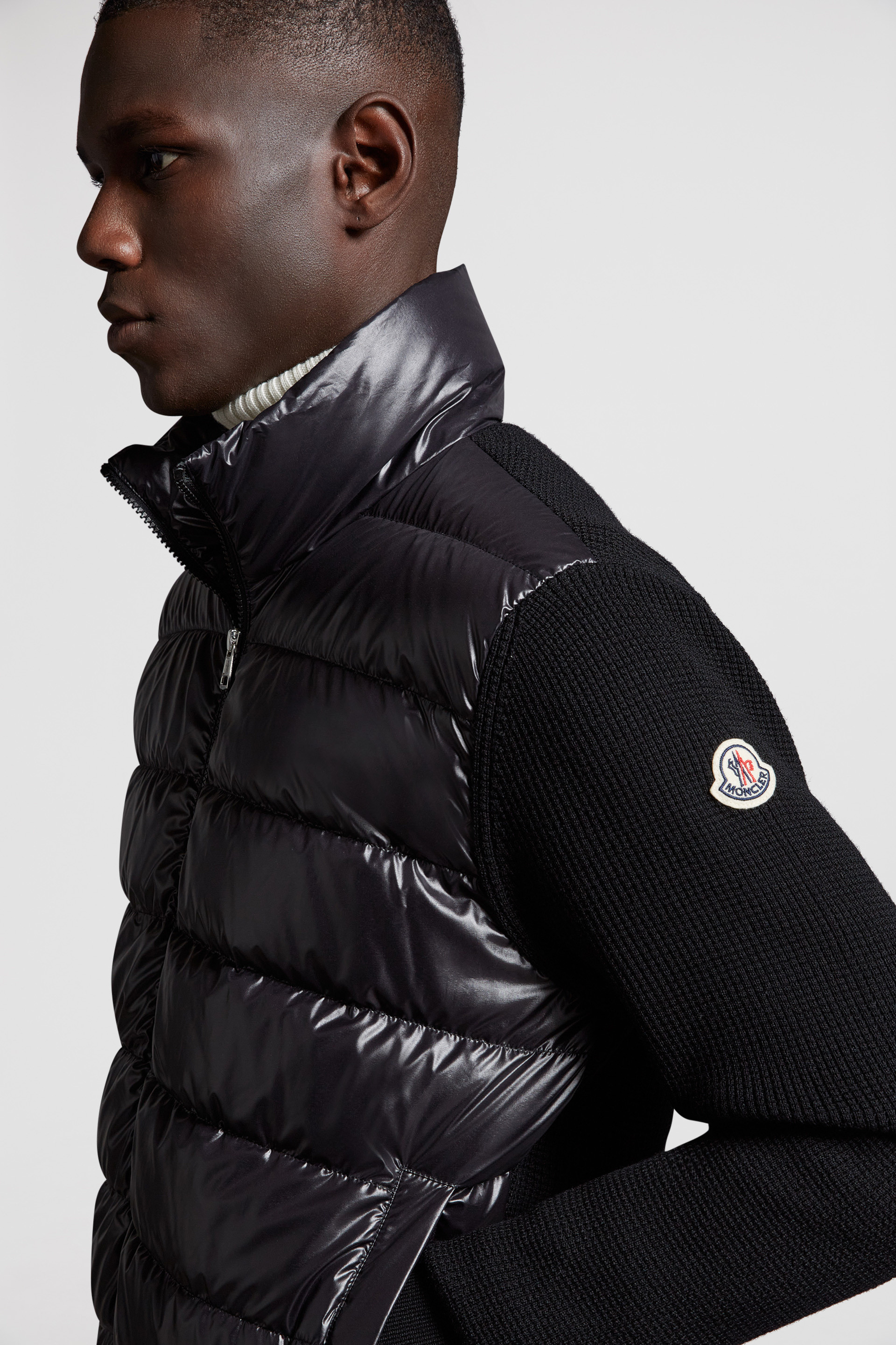 Moncler Cardigan Tricot in Black for Men