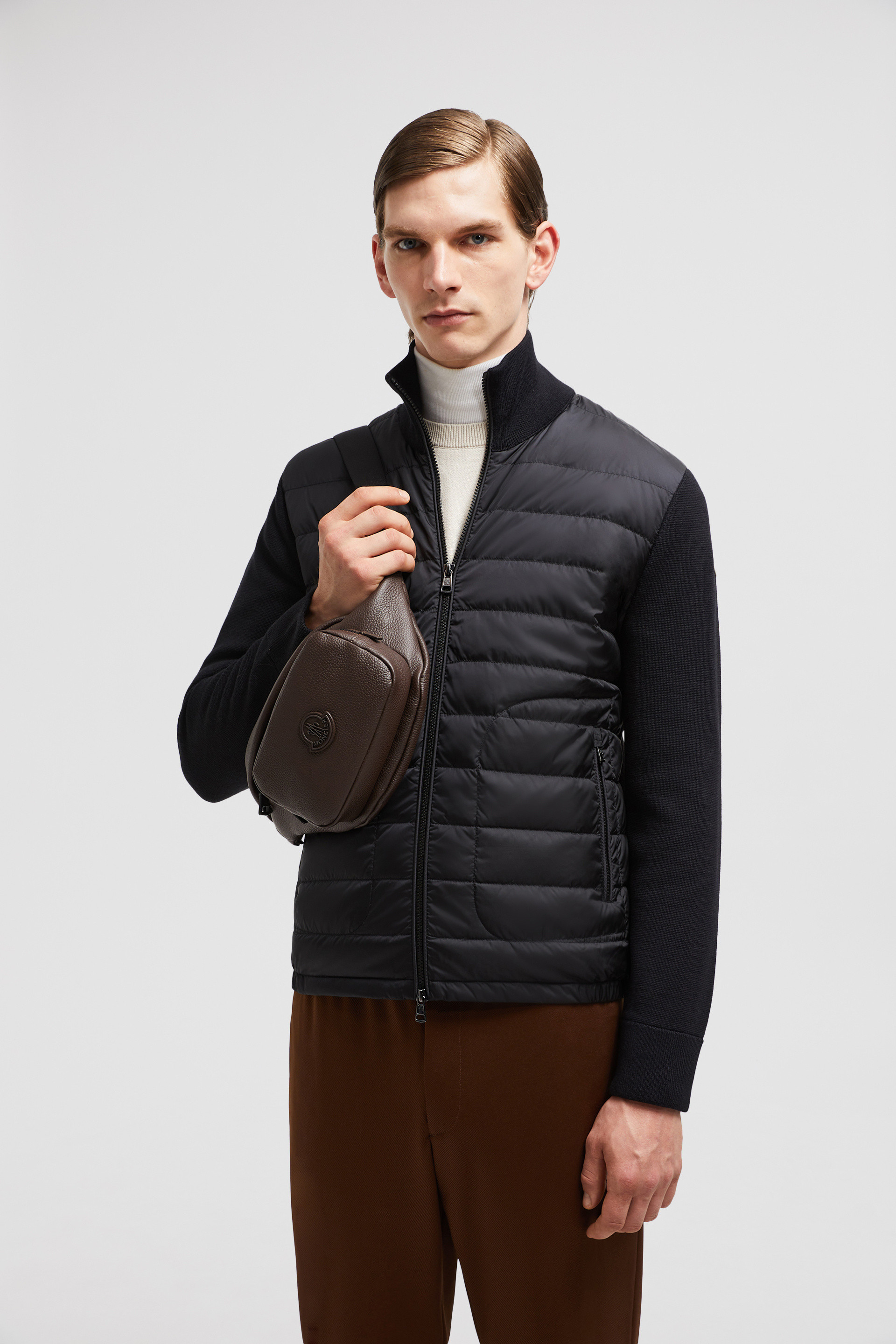 Moncler on sale black cardigan