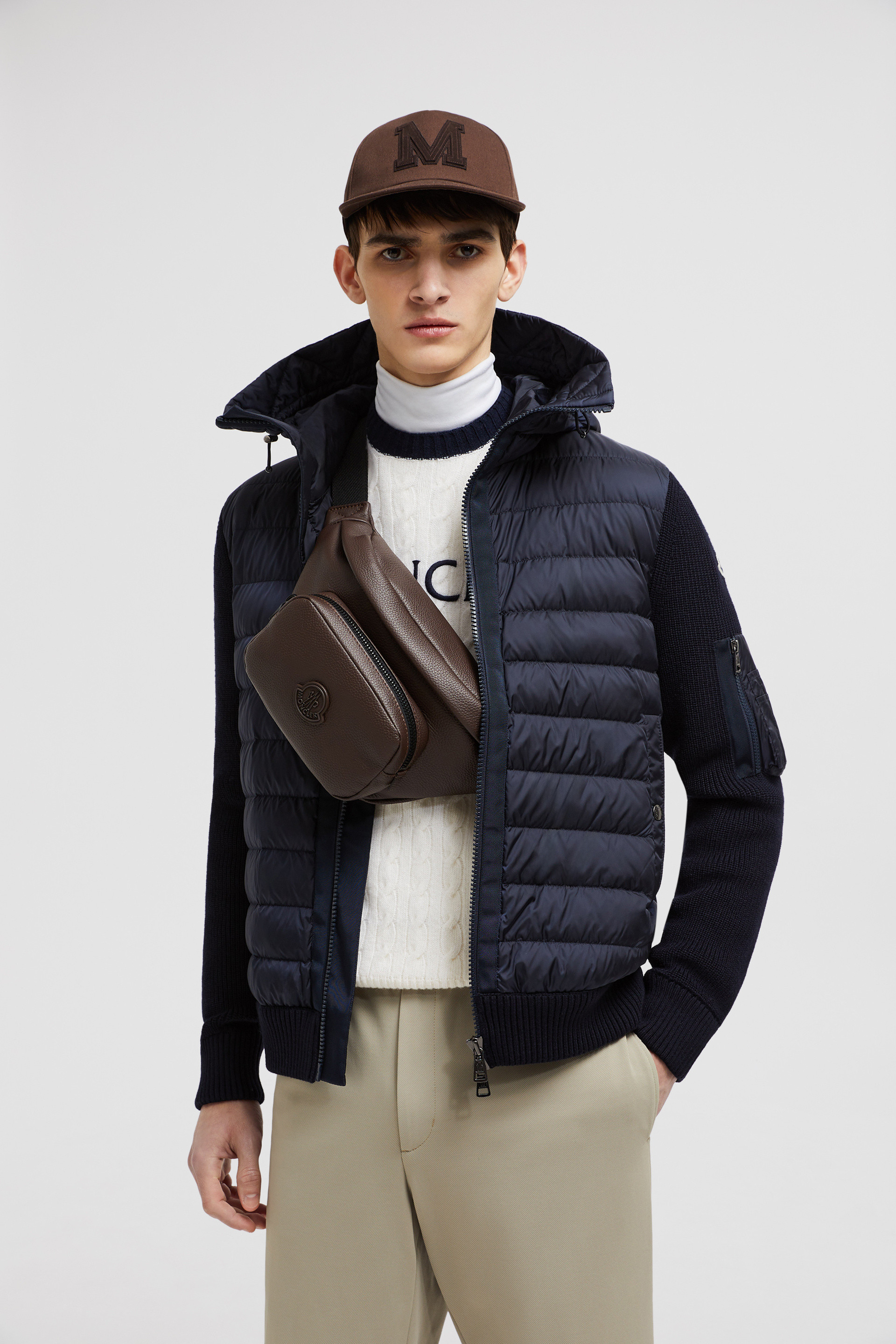 MONCLER カーディガン ネイビー-