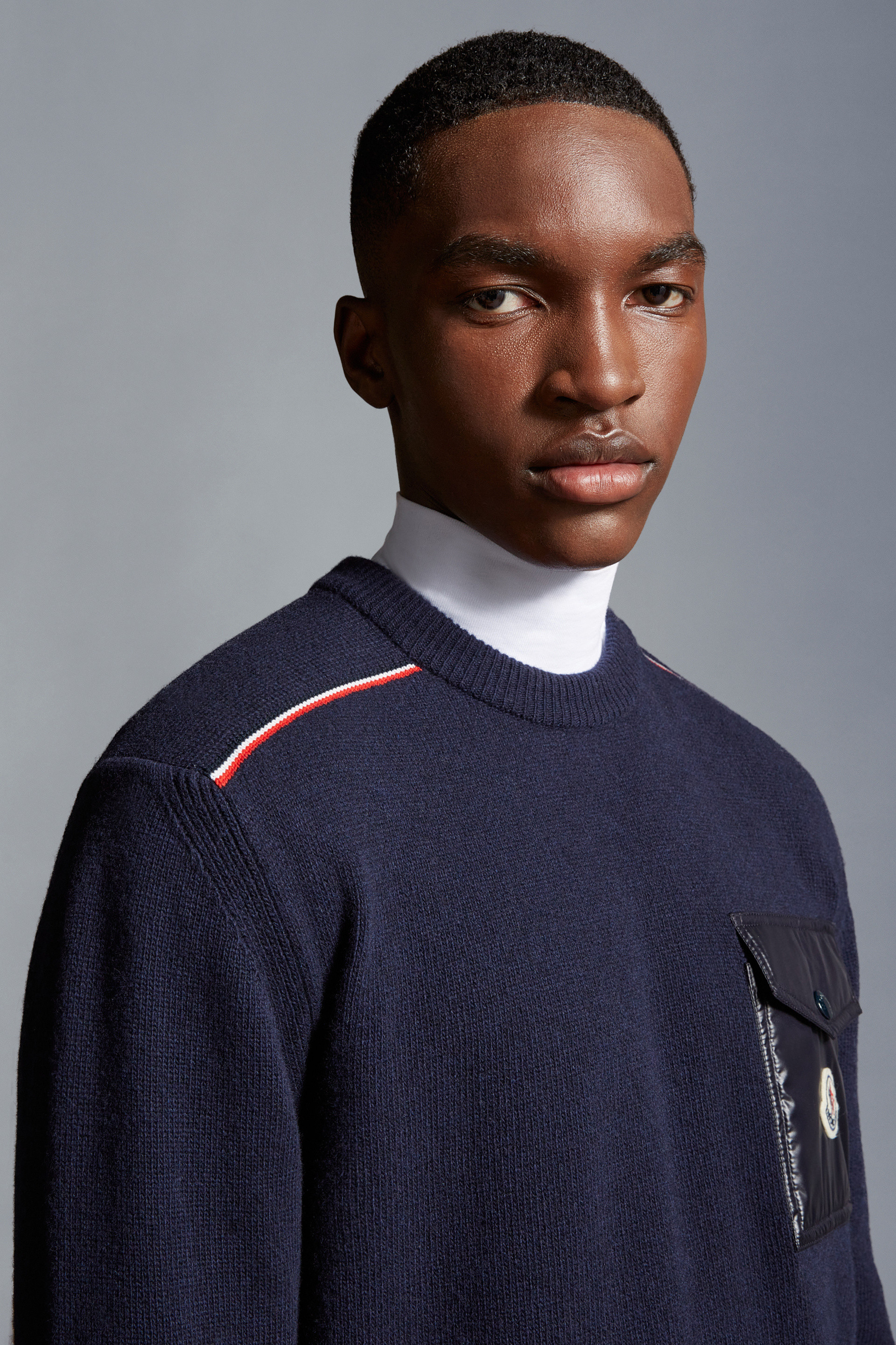 Moncler navy jumper sale