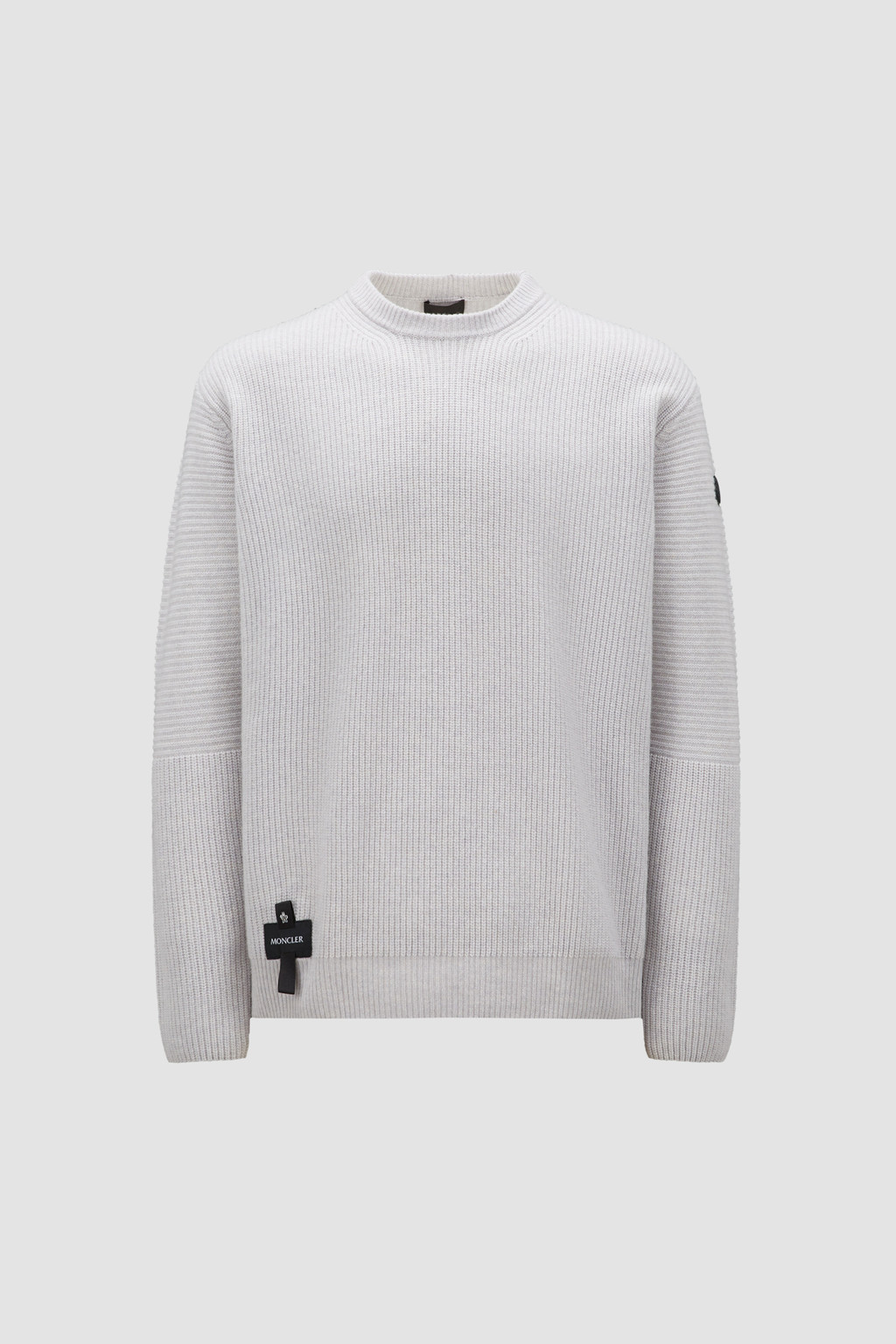 Light Gray Wool Jumper - Sweaters & Cardigans for Men | Moncler SG