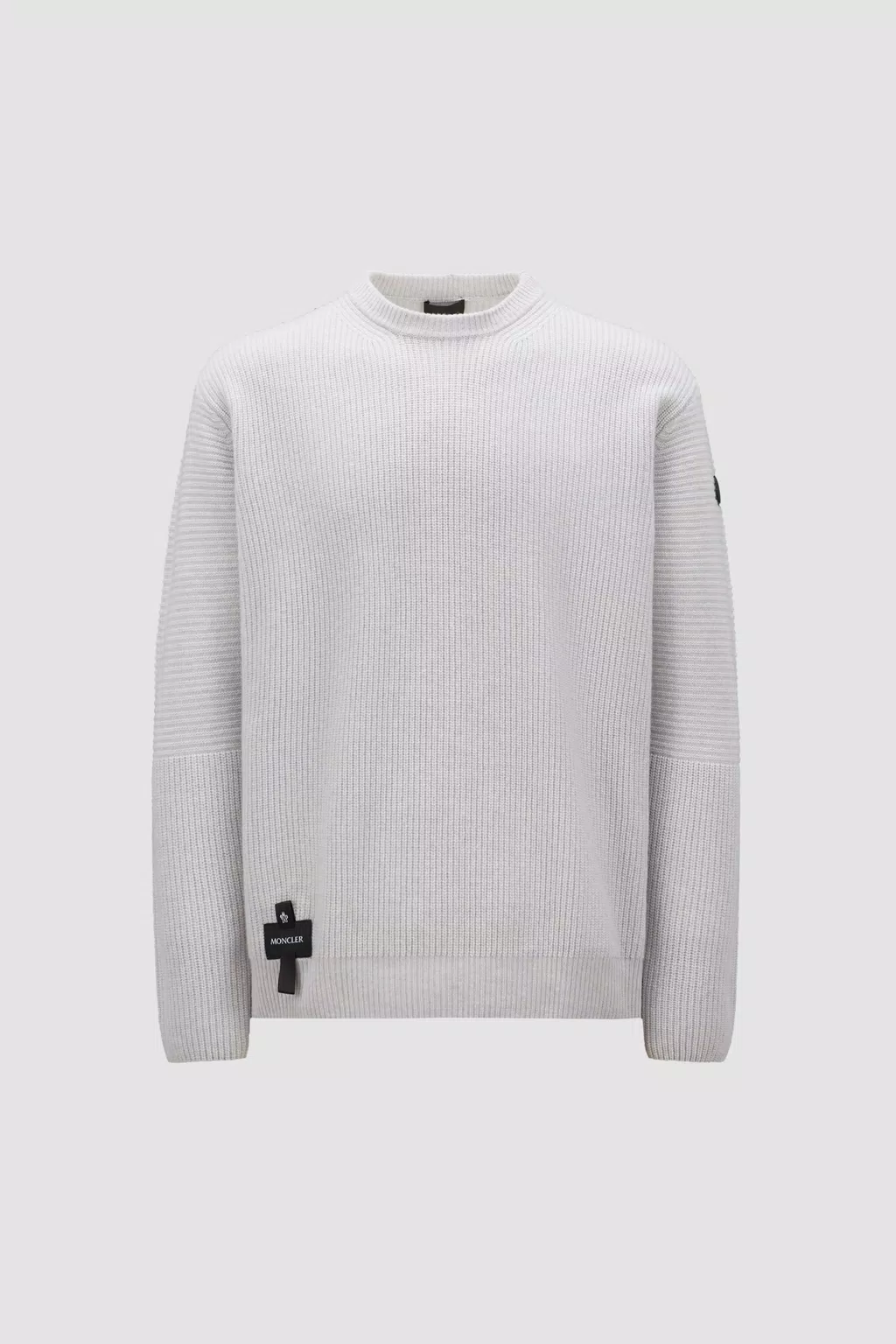 Light Gray Wool Jumper - Sweaters & Cardigans for Men | Moncler SG