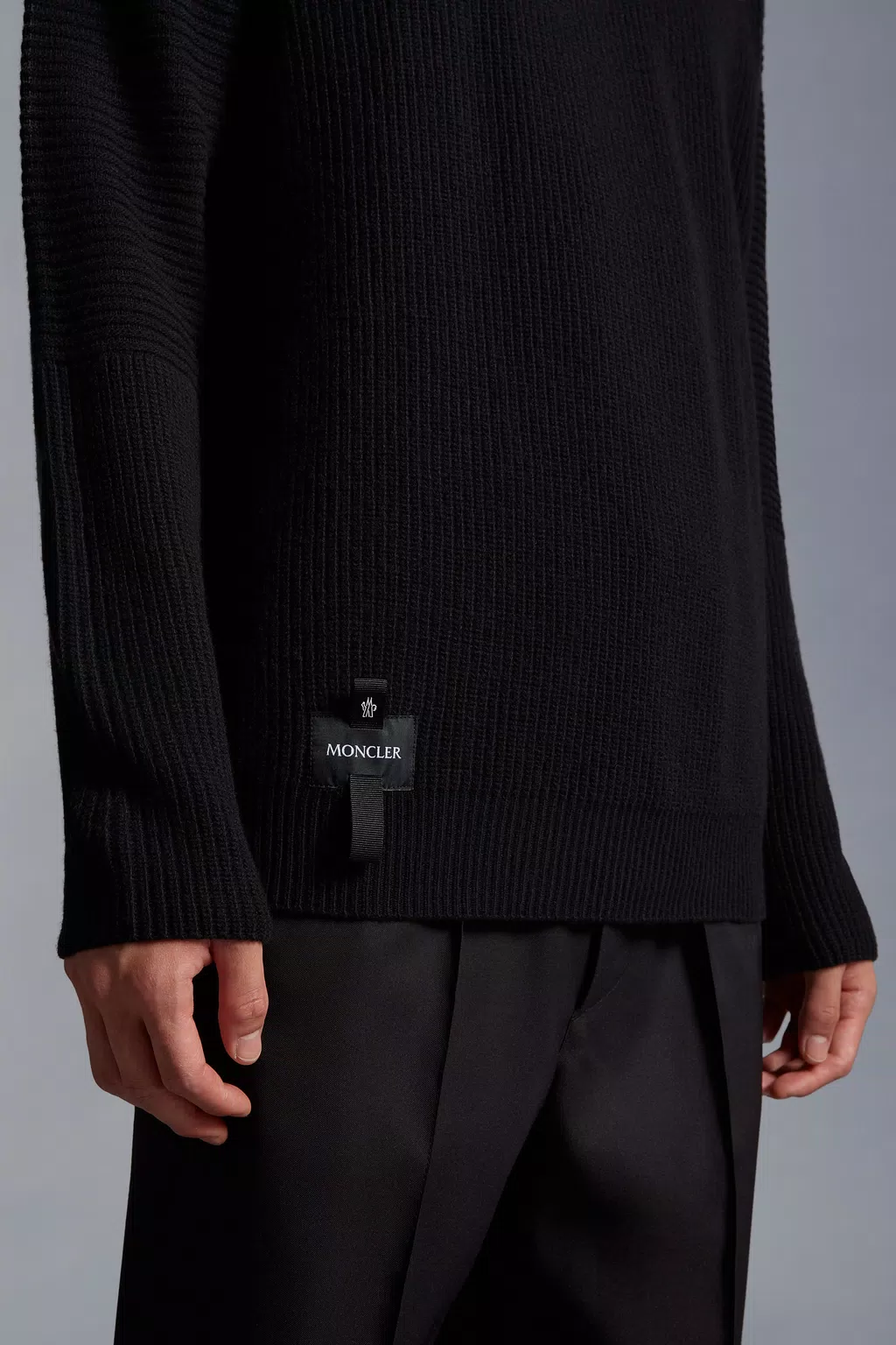 Black Wool Jumper - Sweaters & Cardigans for Men | Moncler DE