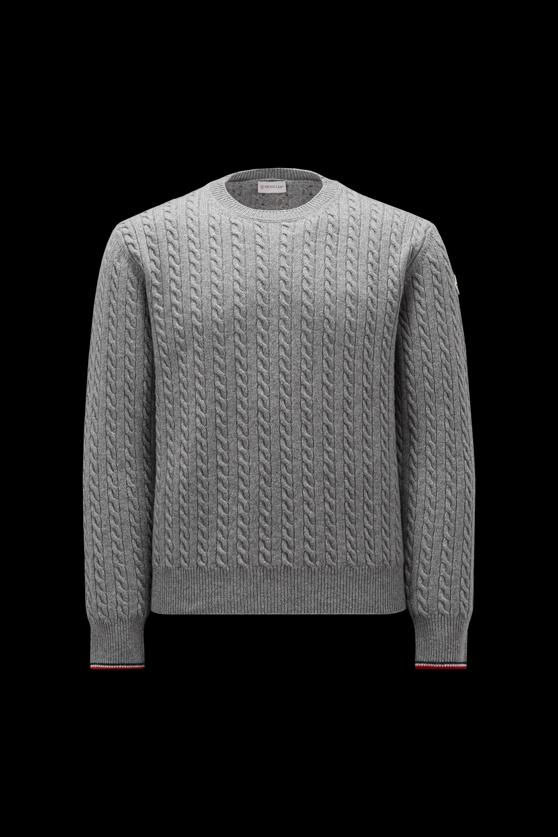 Mens grey moncler outlet jumper