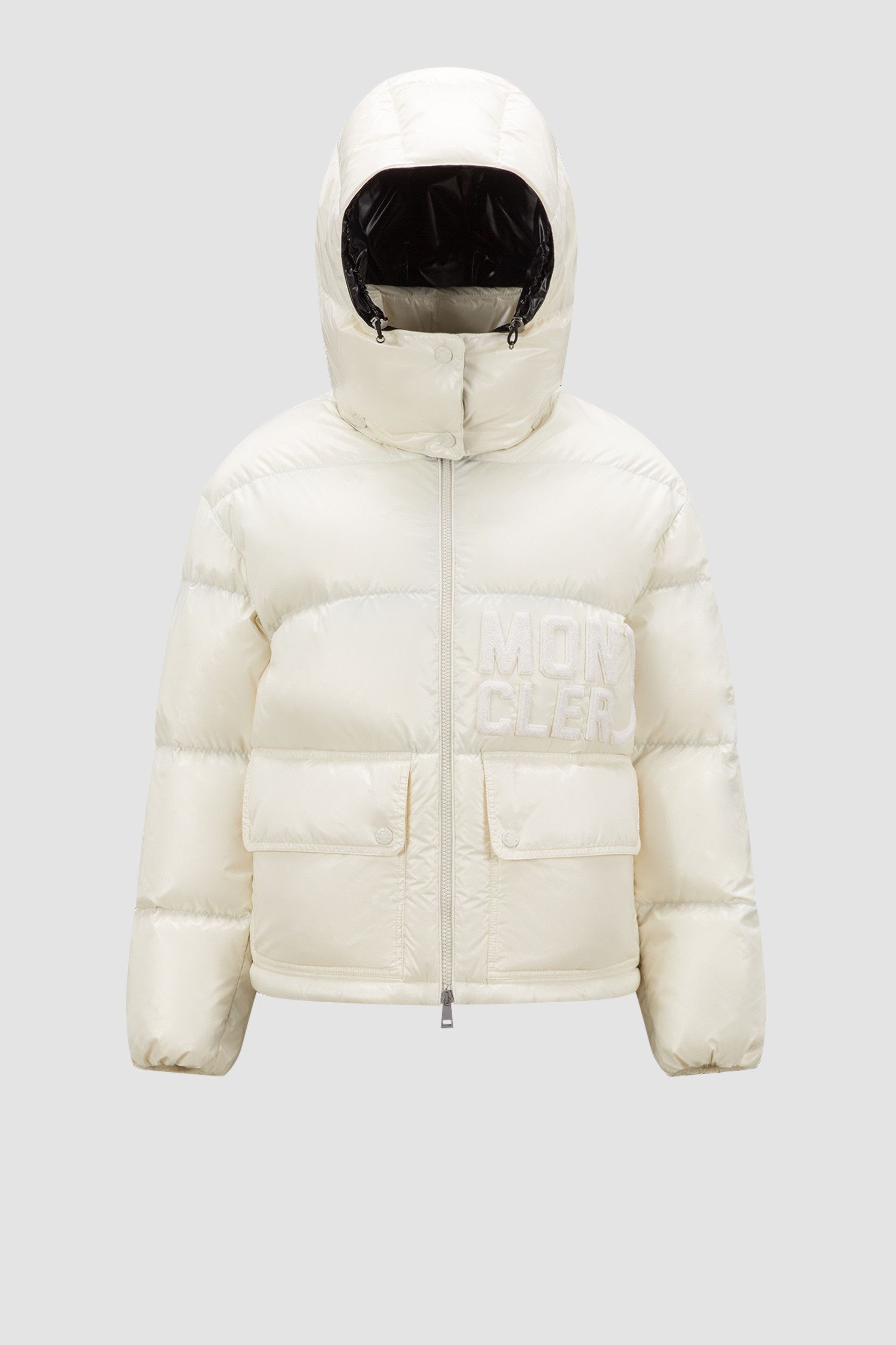 White Abbaye Short Down Jacket - Short Down Jackets for Women