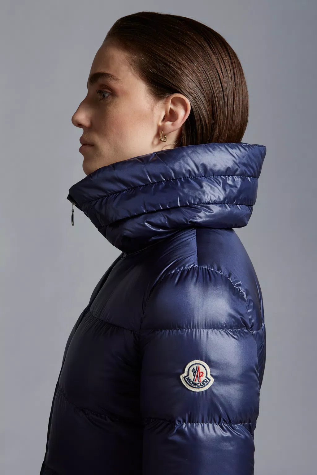 Chaqueta Plumas Moncler Douro Corta Mujer Azules Chile Y Las