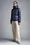Douro Short Down Jacket Women Blue Moncler