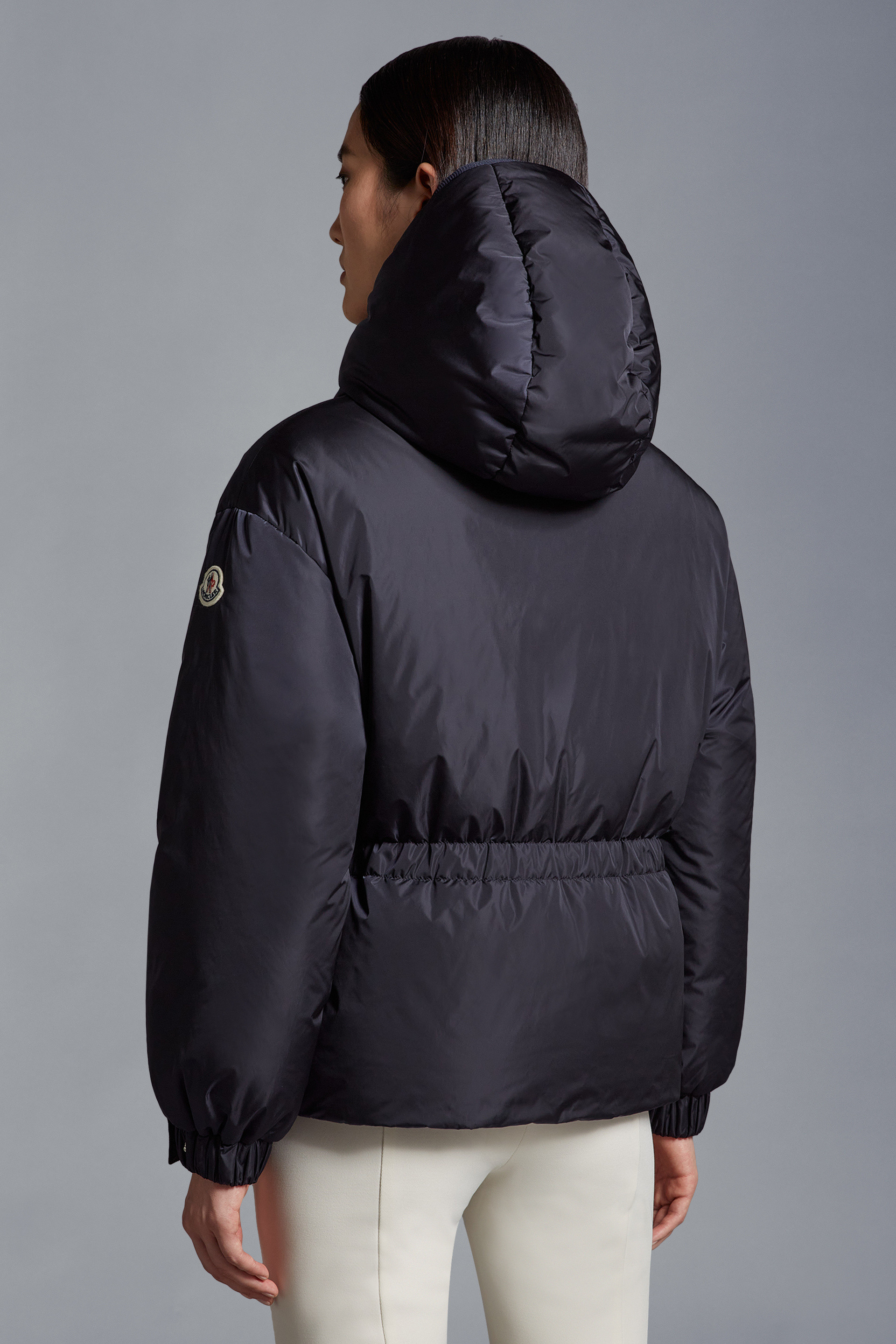 Navy Blue Amou Short Down Jacket - Short Down Jackets for Women 