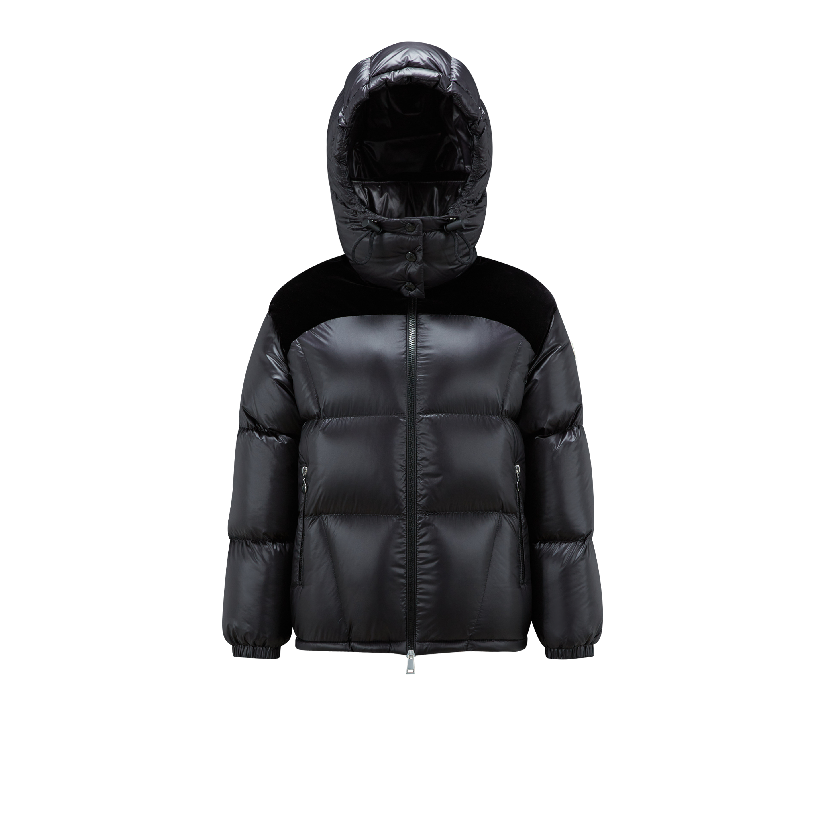 Moncler Collection Meandre Short Down Jacket Black In Noir