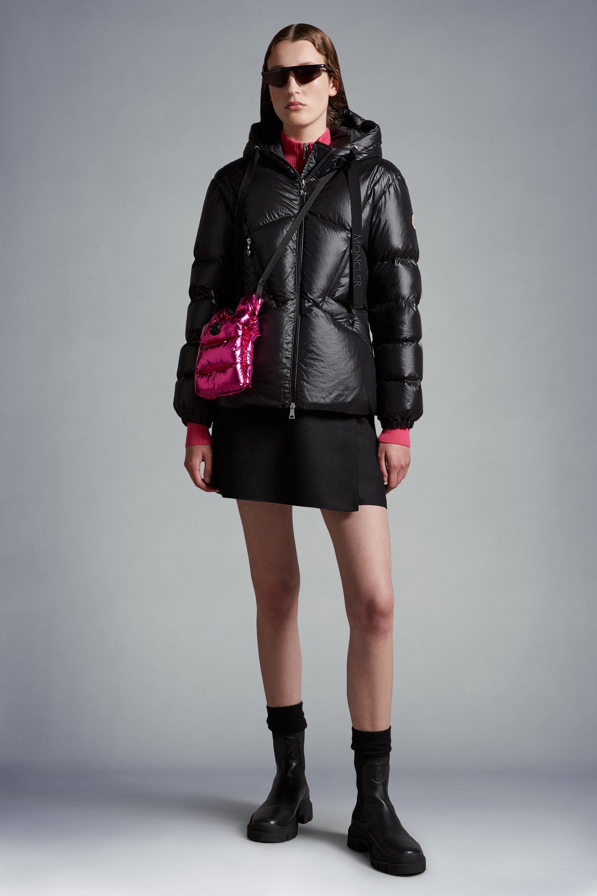 Black Seine Short Down Jacket - Short Down Jackets for Women | Moncler GB