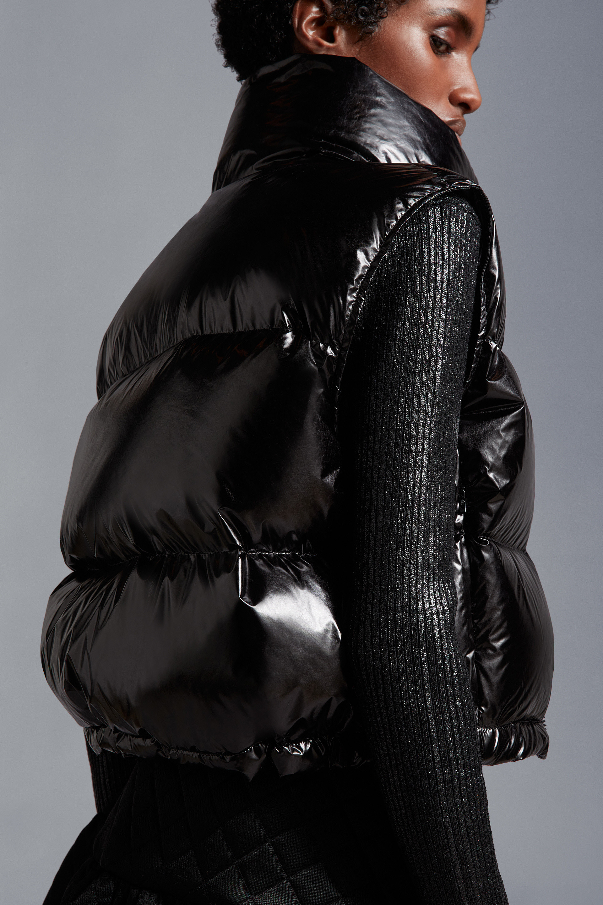 Black Blavet Down Vest - Vests for Women | Moncler CA