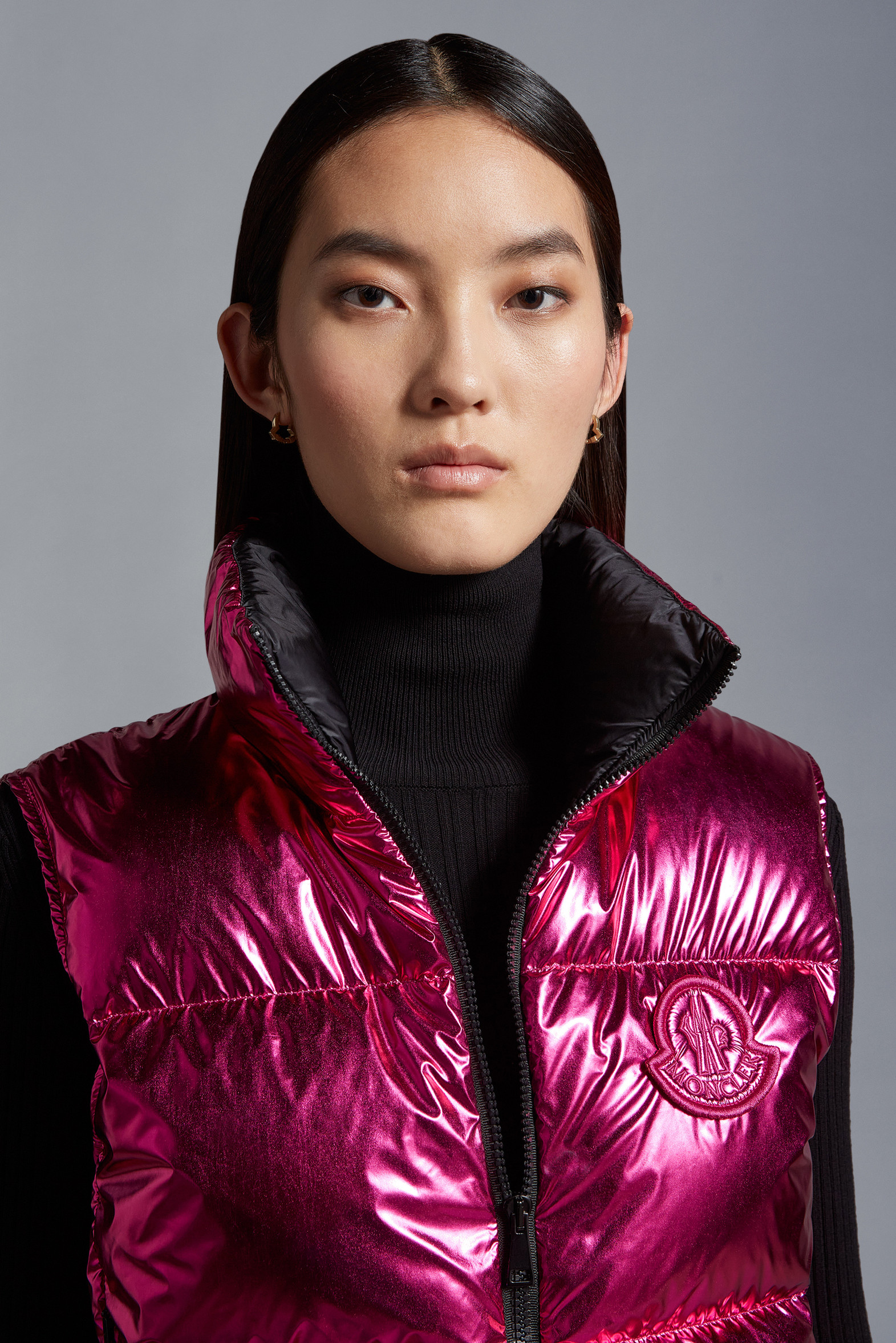 Moncler Pink Down Padded Hiva Gilet