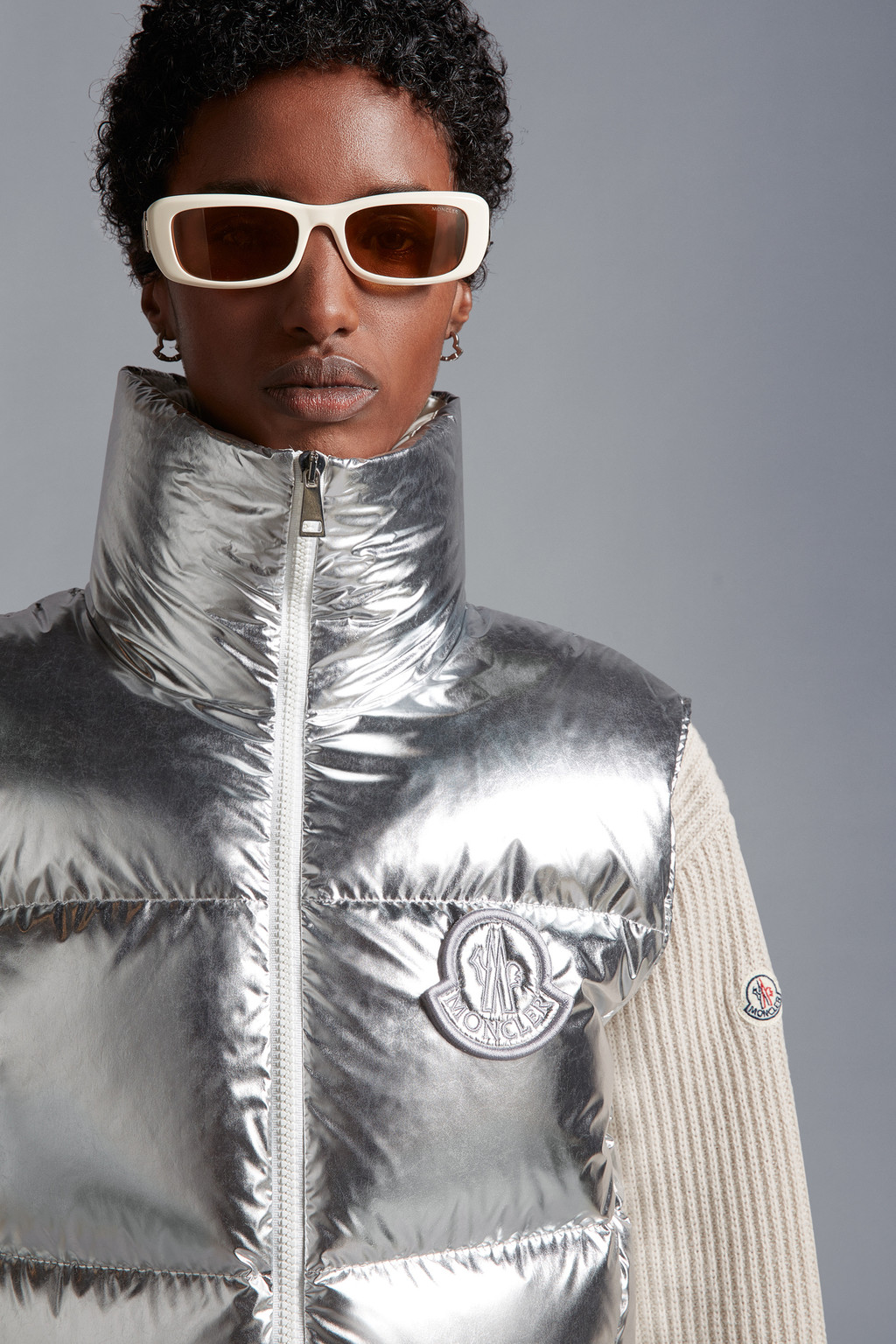 Chaleco Moncler Blavet Down Mujer Negras Chile White Chaleco