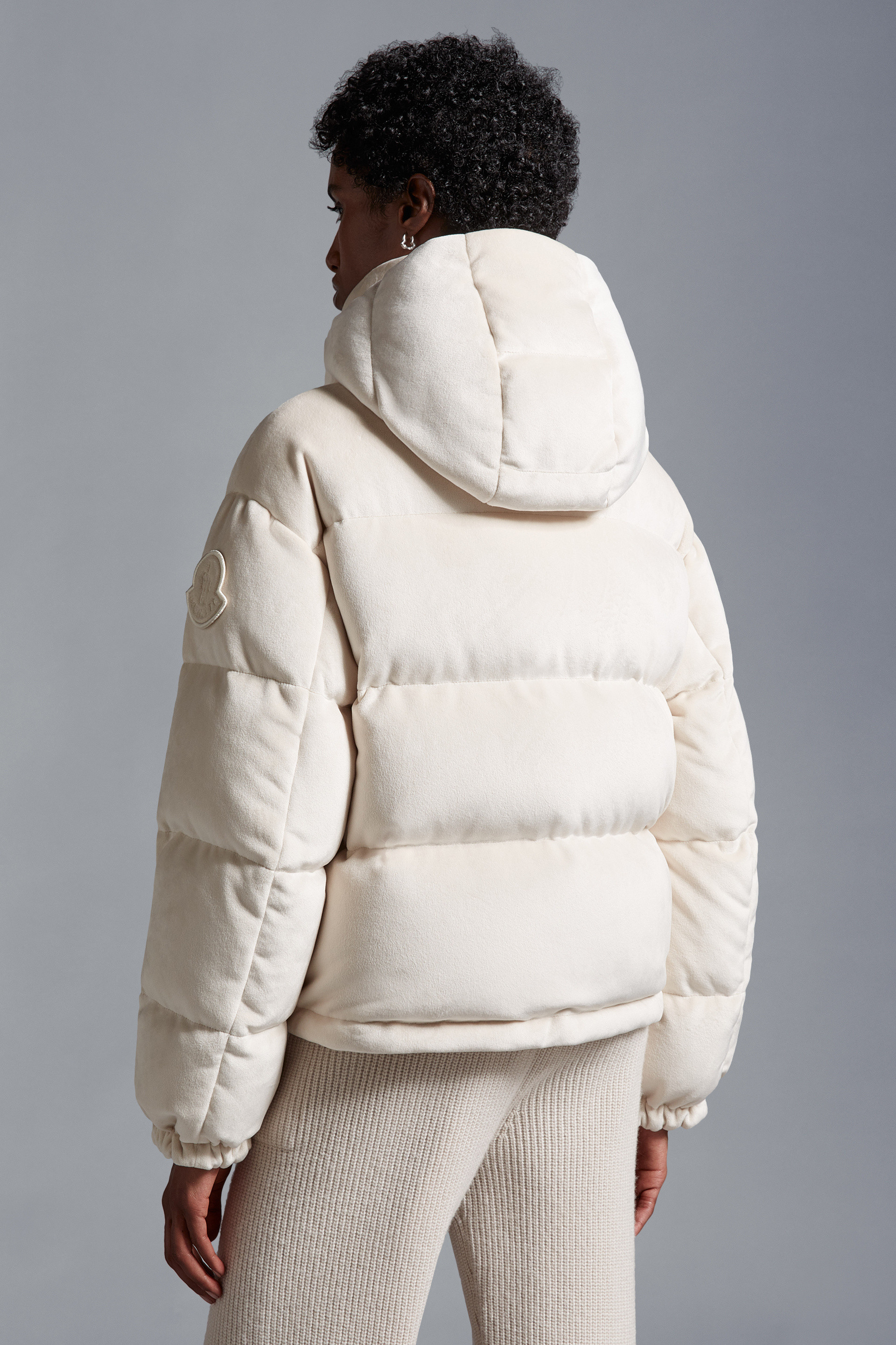 Moncler store jacket cream