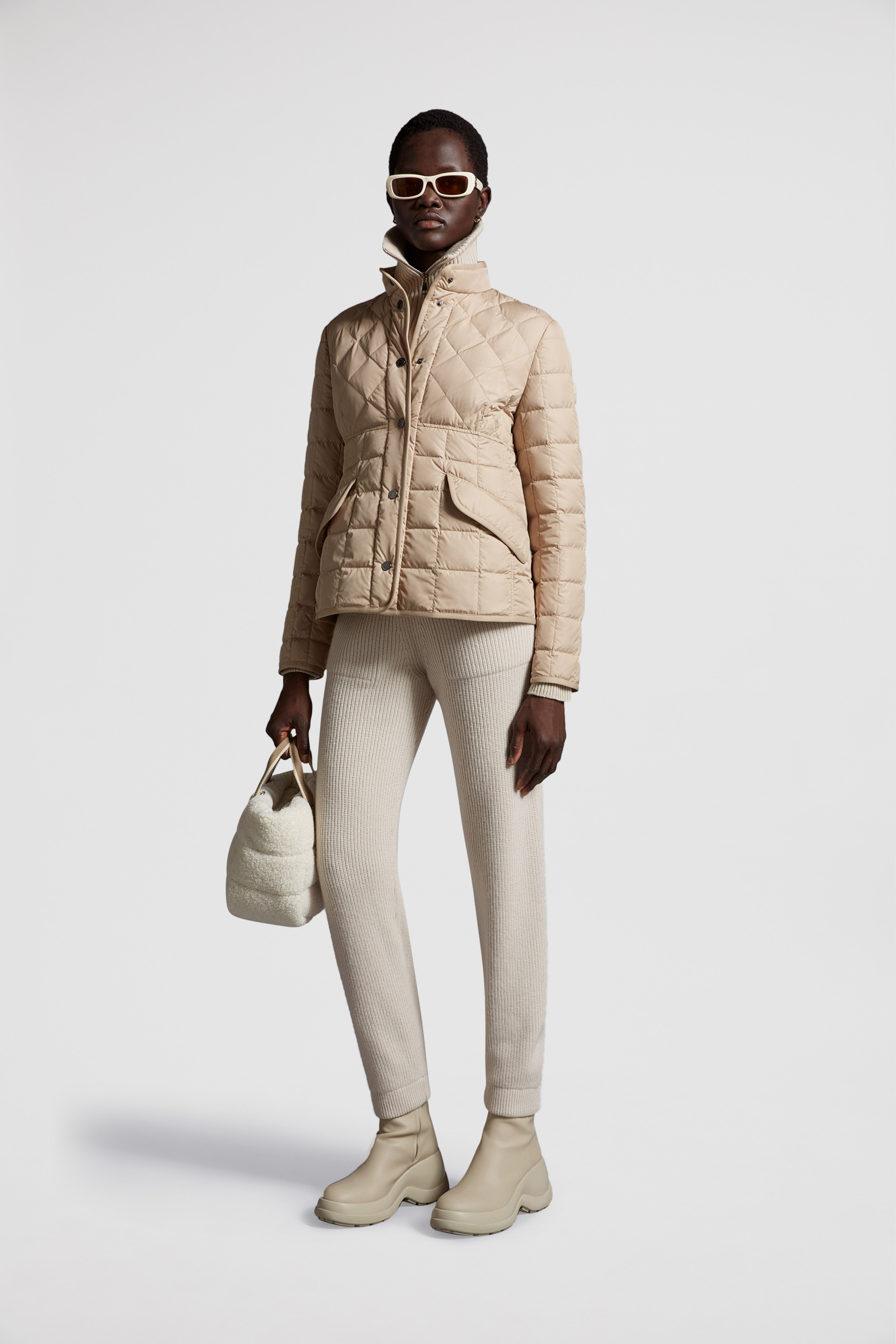 Moncler hotsell beige jacket