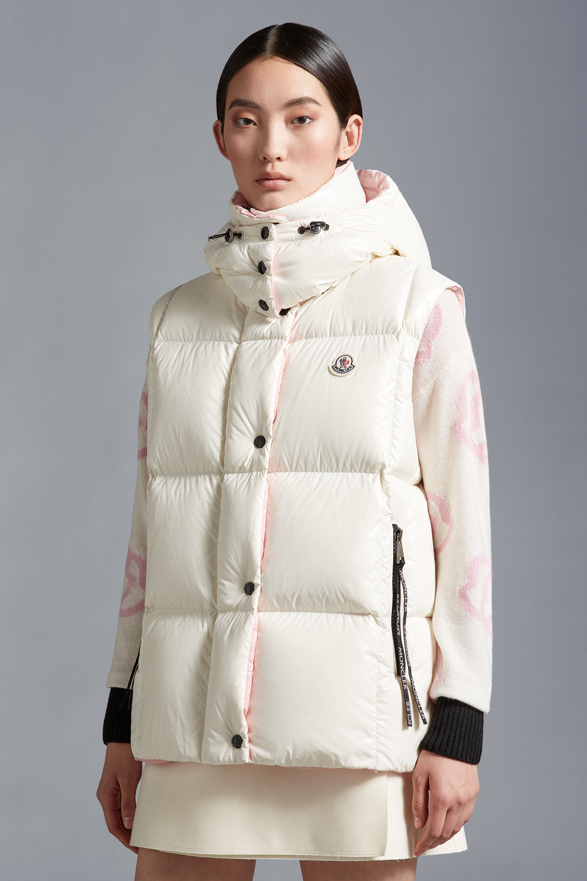 Moncler coat shop womens white