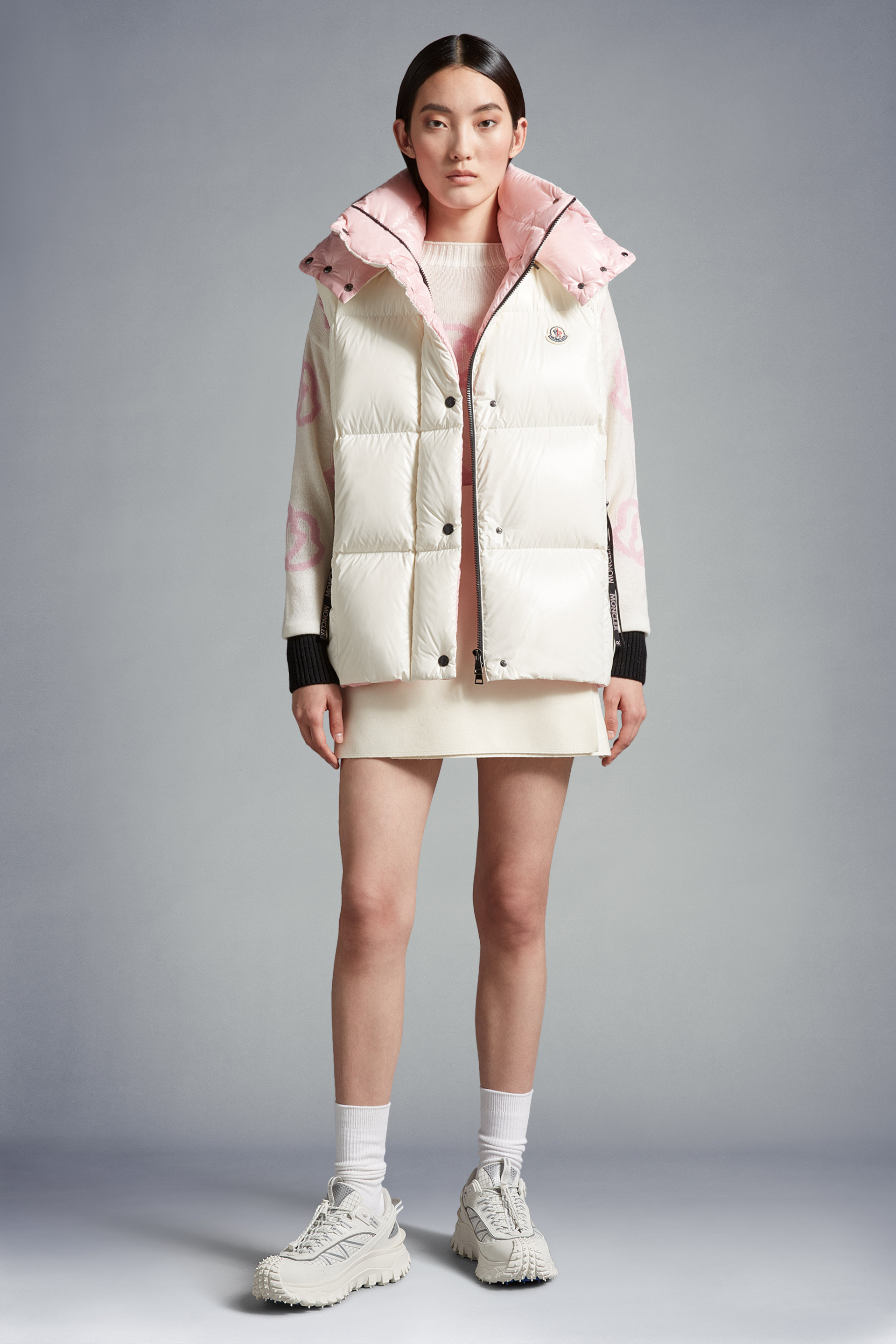 Moncler white hotsell jacket womens