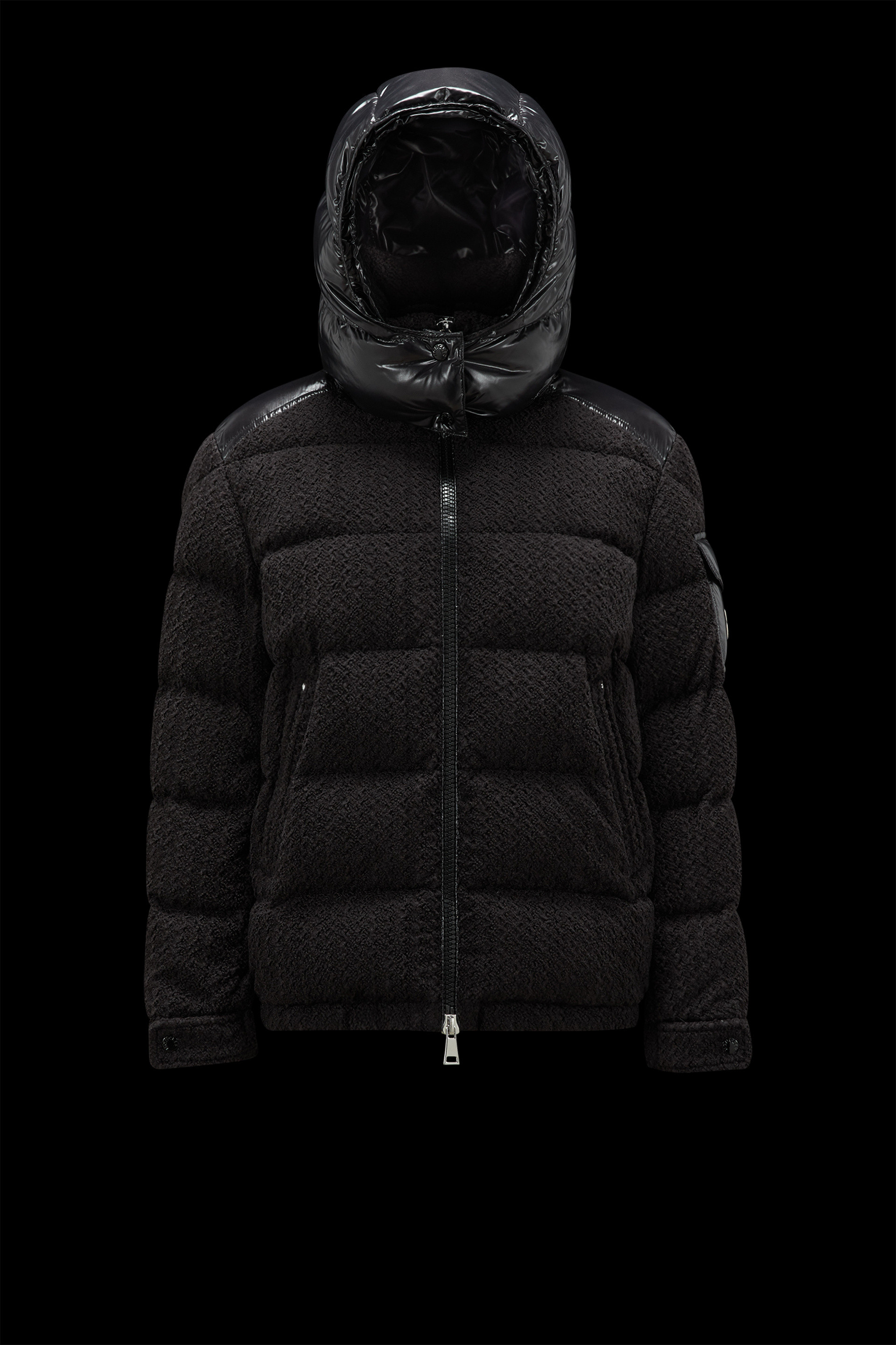 Black Oreti Short Down Jacket - Short Down Jackets for Women 