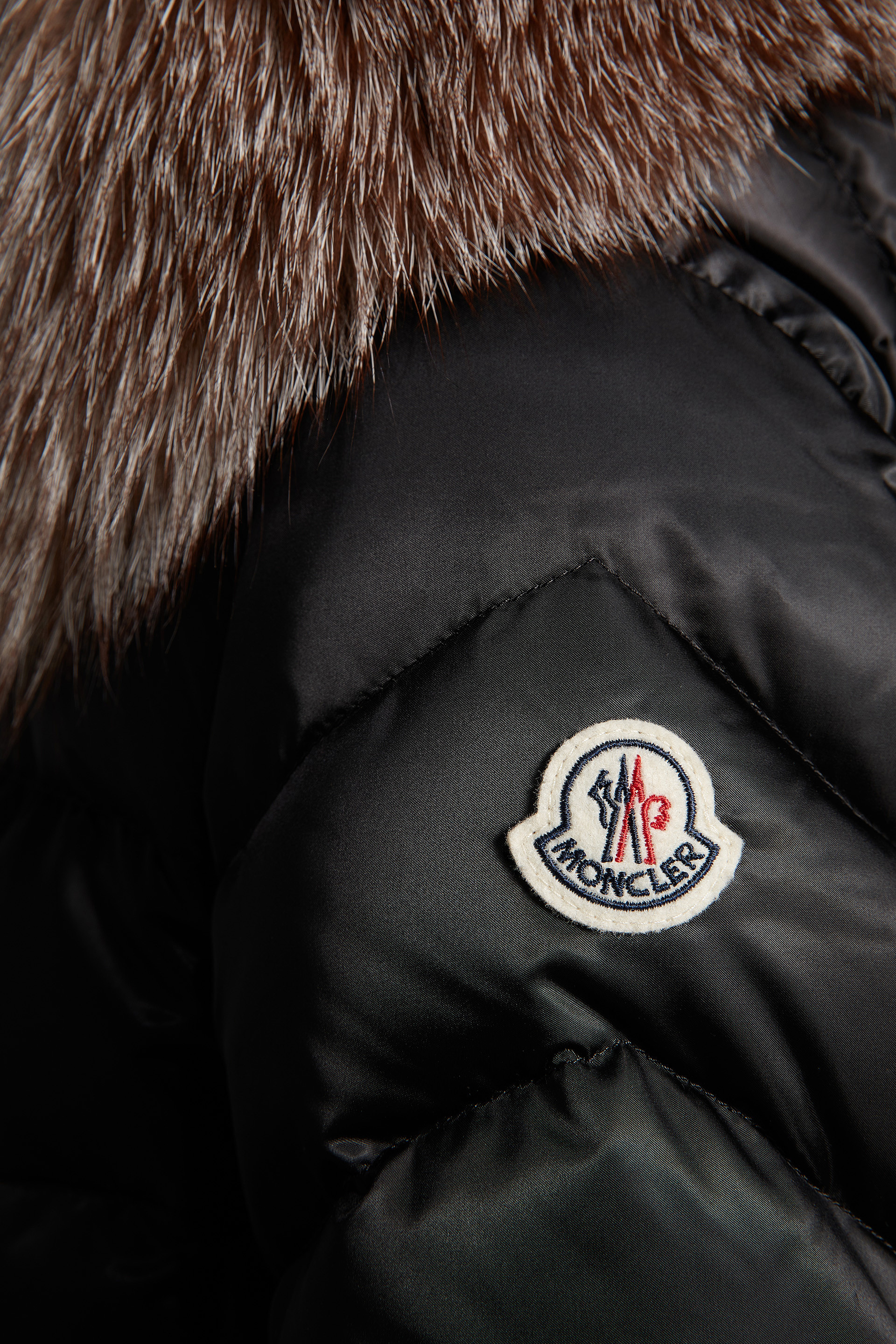 Moncler fluffy hot sale coat