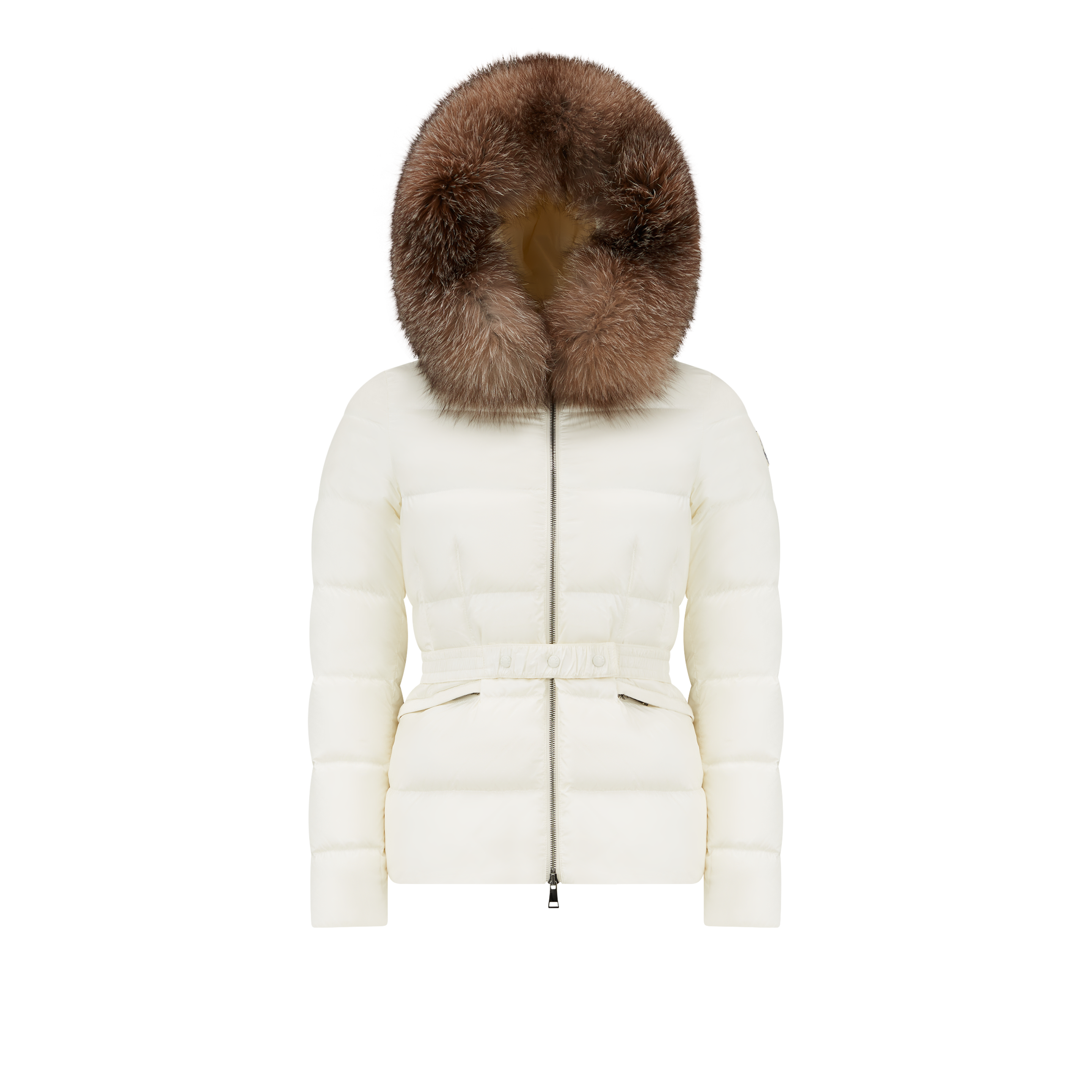 Moncler Collection Boed Short Down Jacket White