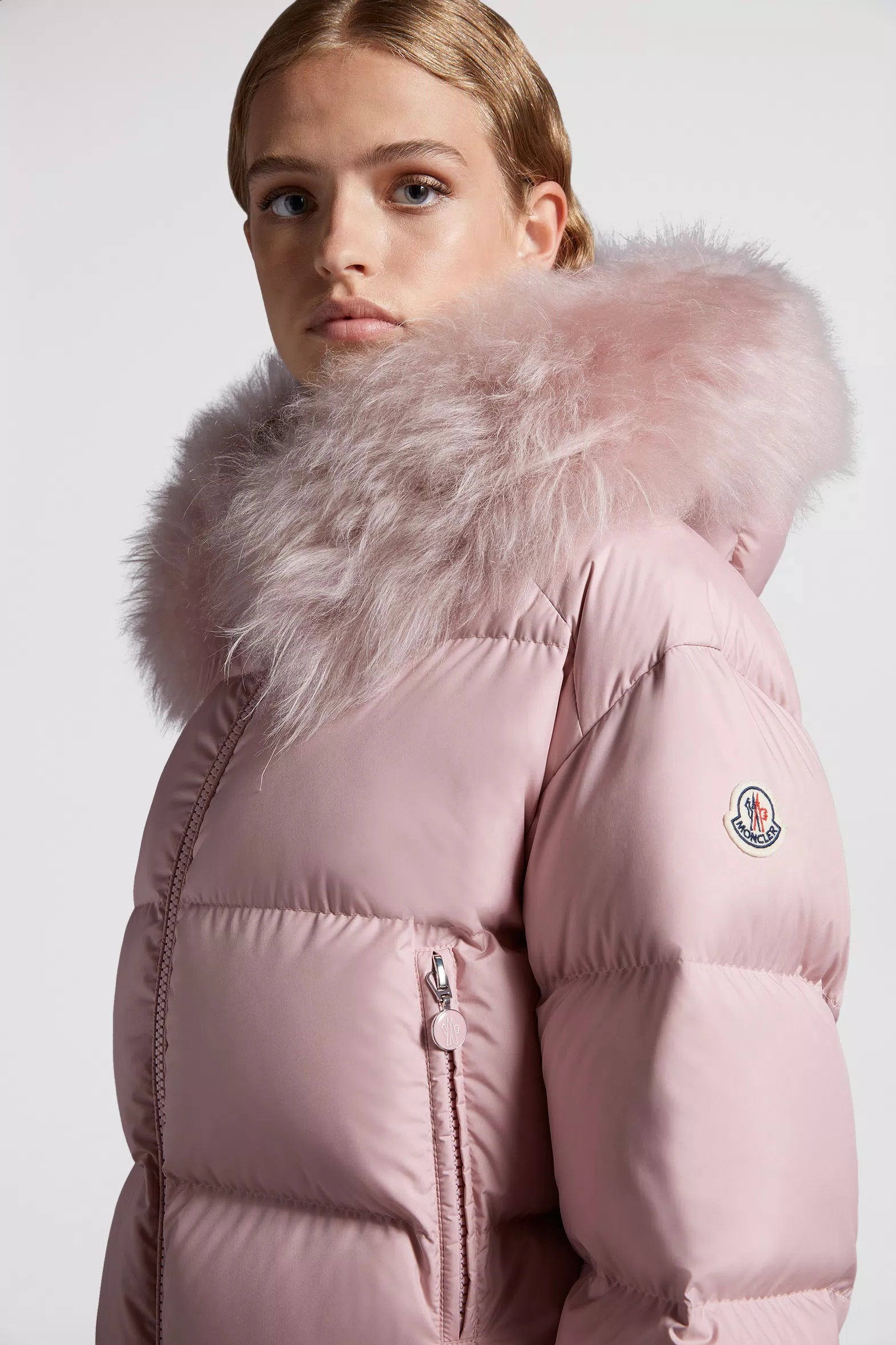 Light Pink Mino Short Down Jacket - Short Down Jackets for Women ...