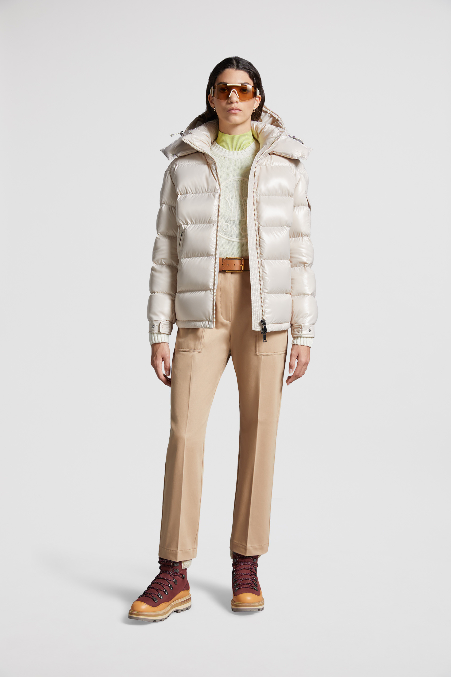 Beige moncler best sale