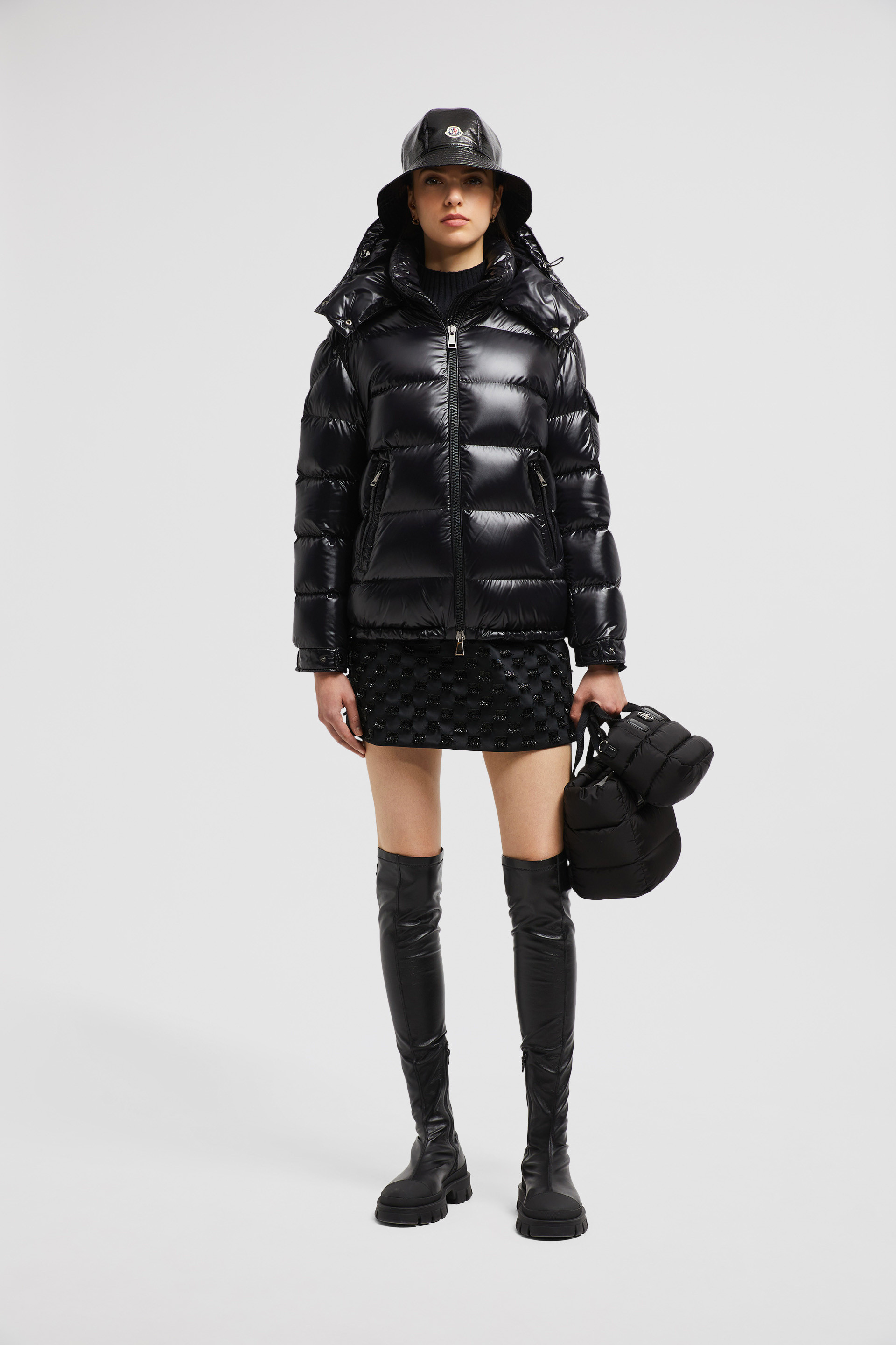 Black Maire Short Down Jacket Short Down Jackets for Women Moncler US