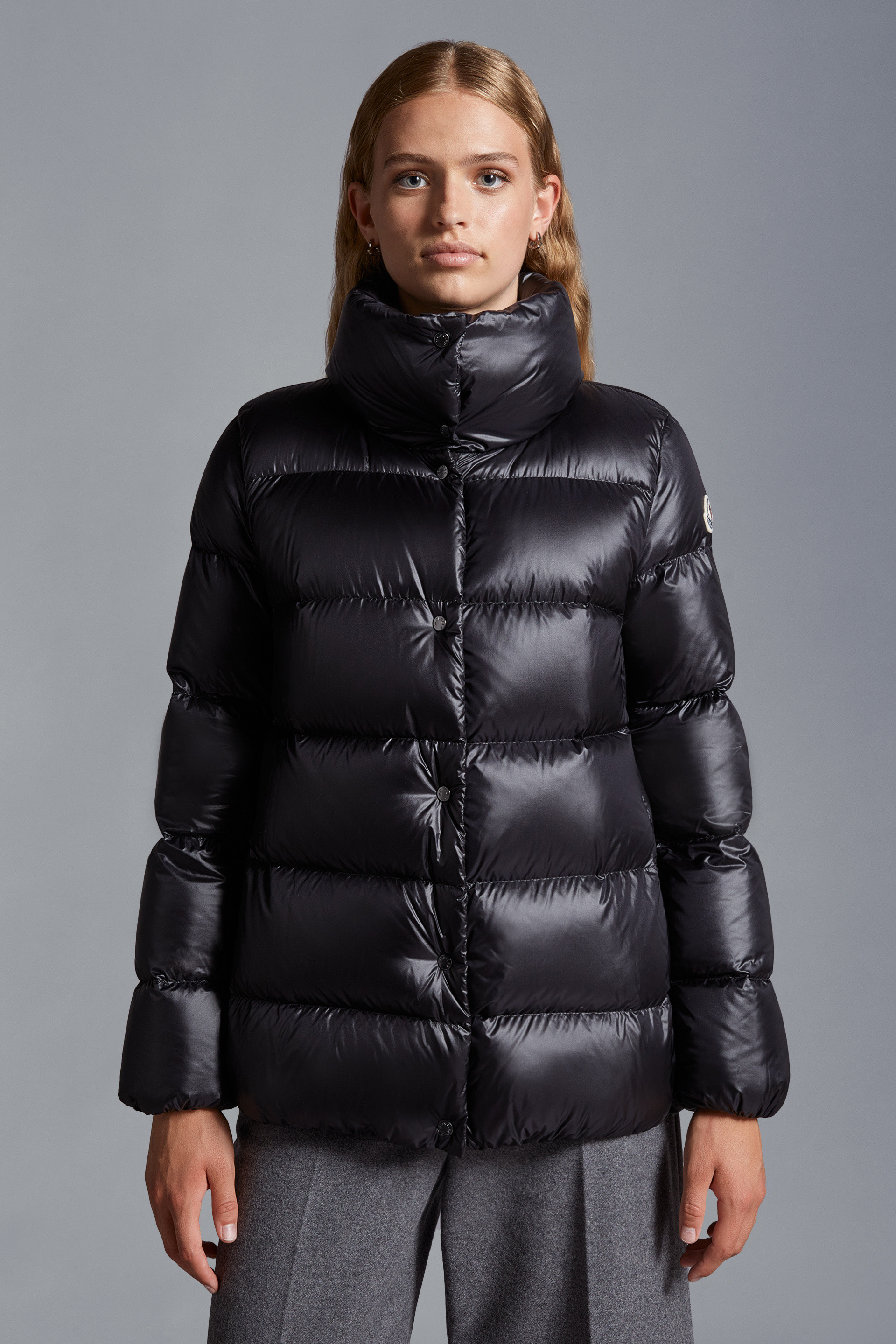 Grey moncler coat outlet womens