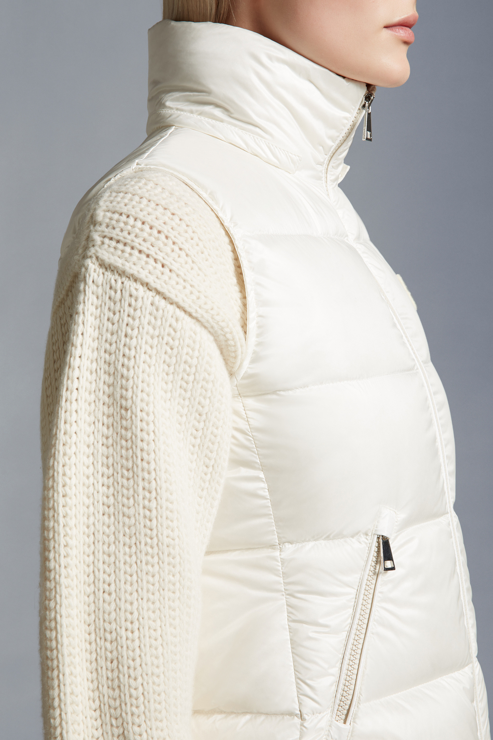 White Gallinule Down Vest - Vests for Women | Moncler CA