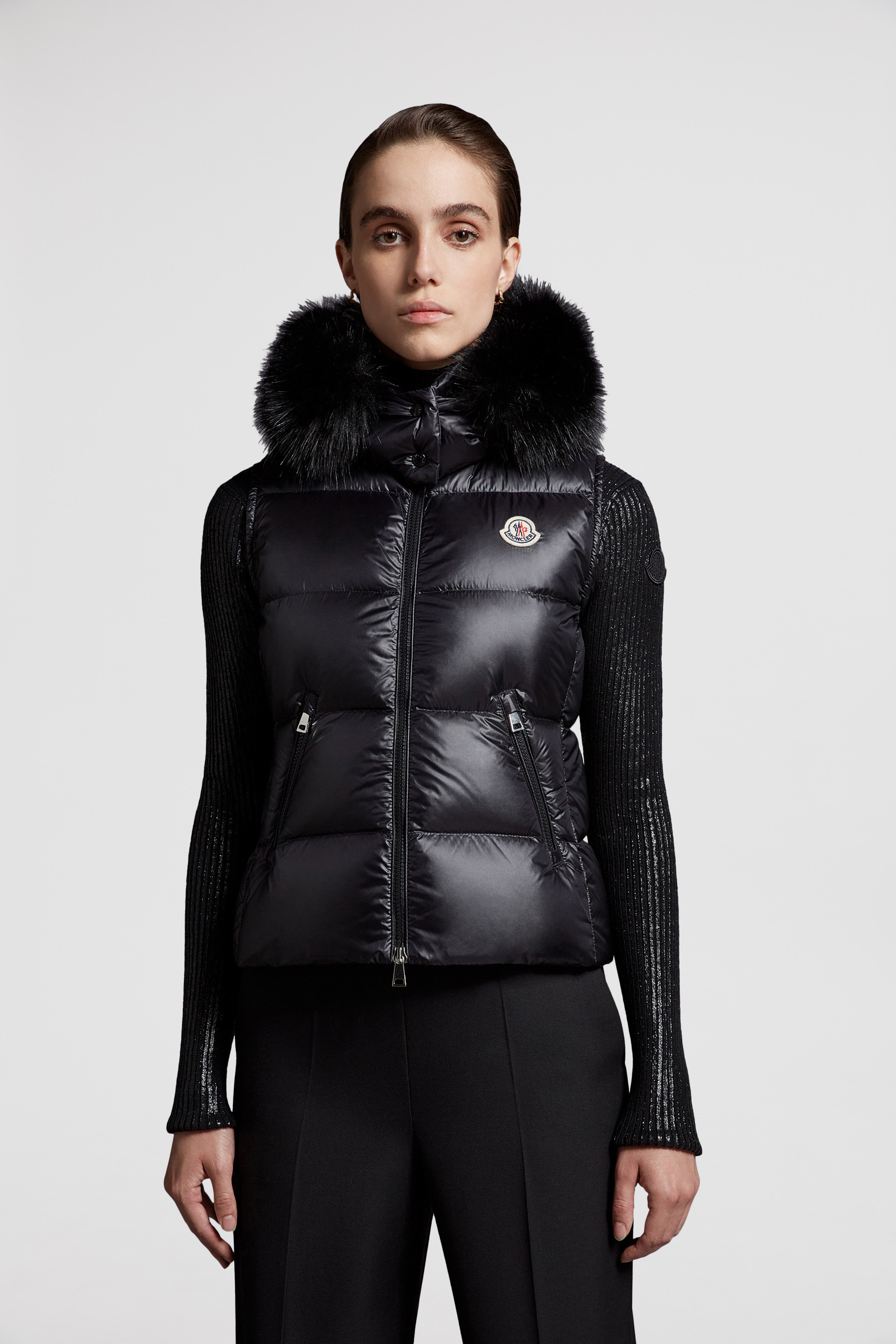 Black Gallinule Down Vest - Vests for Women | Moncler US