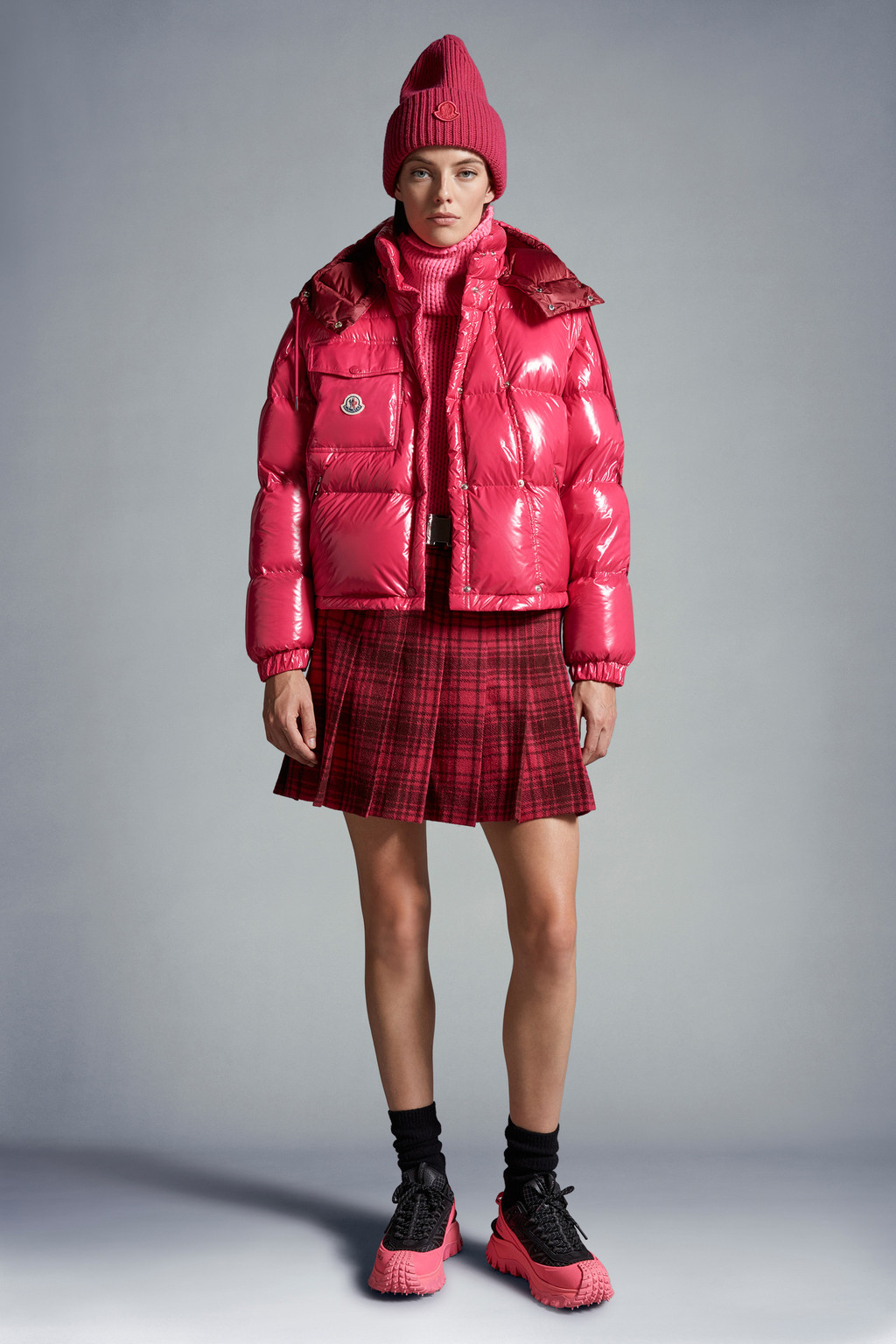 Moncler rouge femme sale