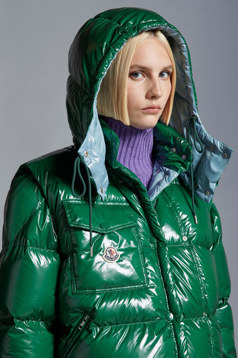 Green Moncler Karakorum Short Down Jacket Women Short Down Jackets