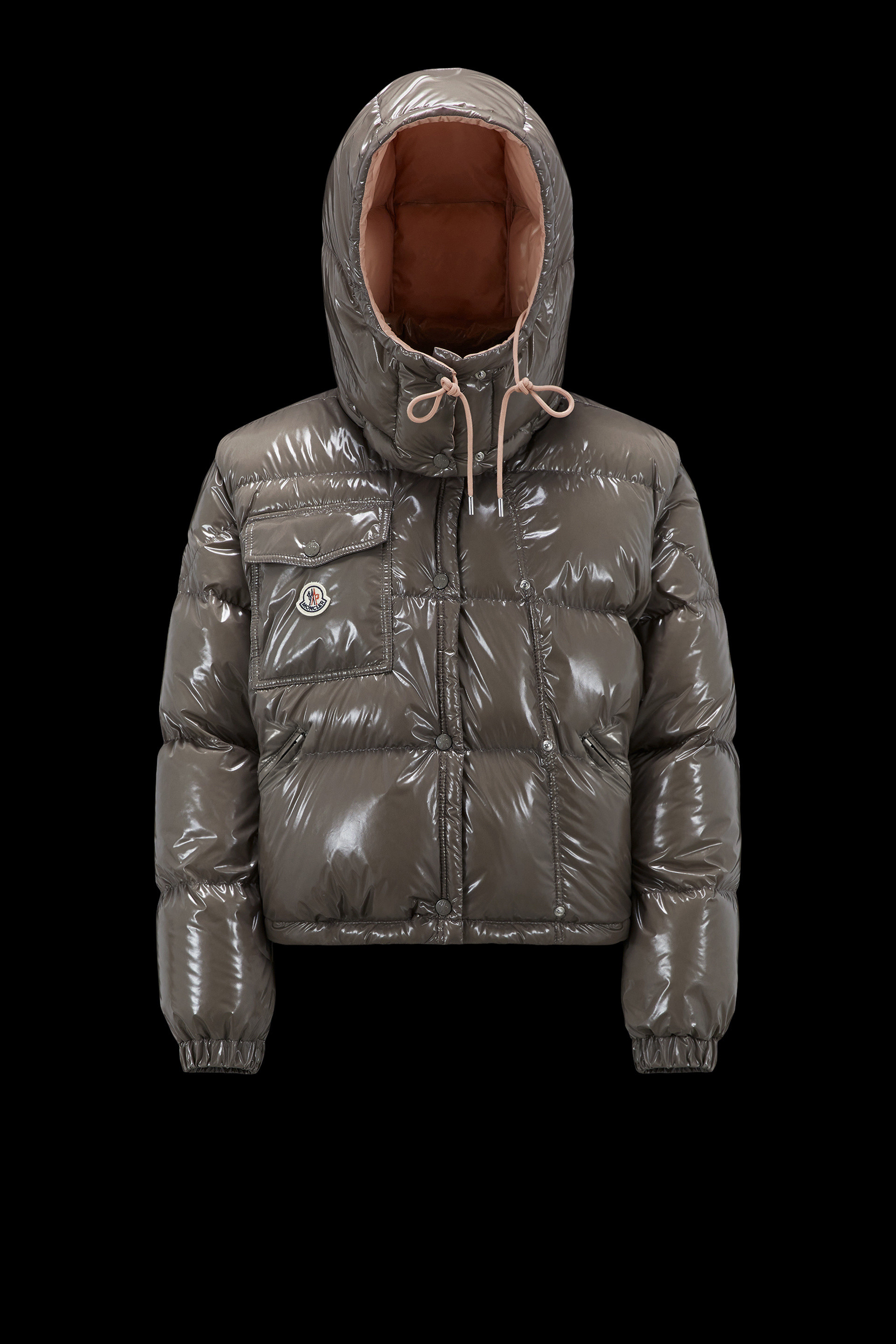 Moncler Coua Short Down Jacket in Gray