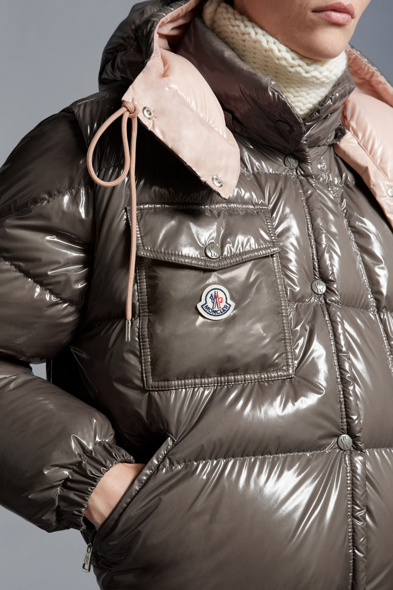 Gray Moncler Karakorum Short Down Jacket Women Short Down Jackets for Women Moncler GB