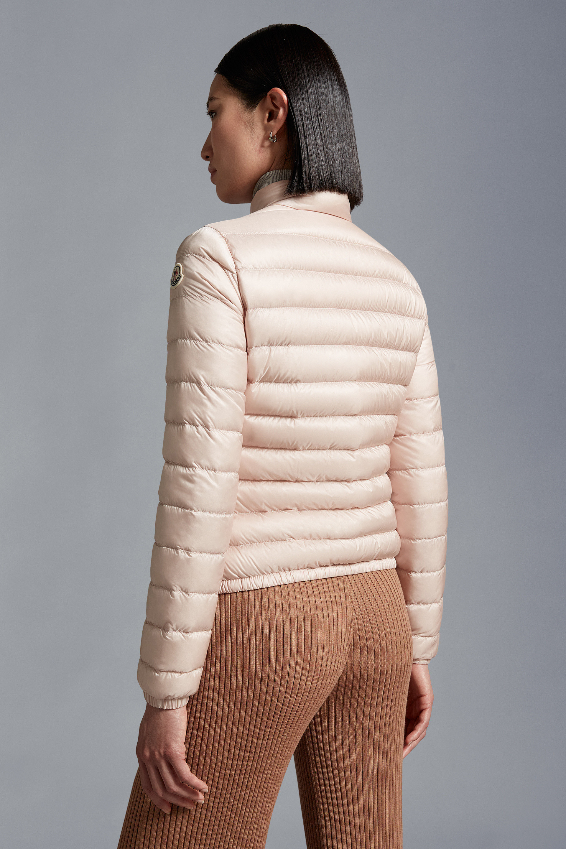 Light Pink Lans Short Down Jacket - Short Down Jackets for Women ...