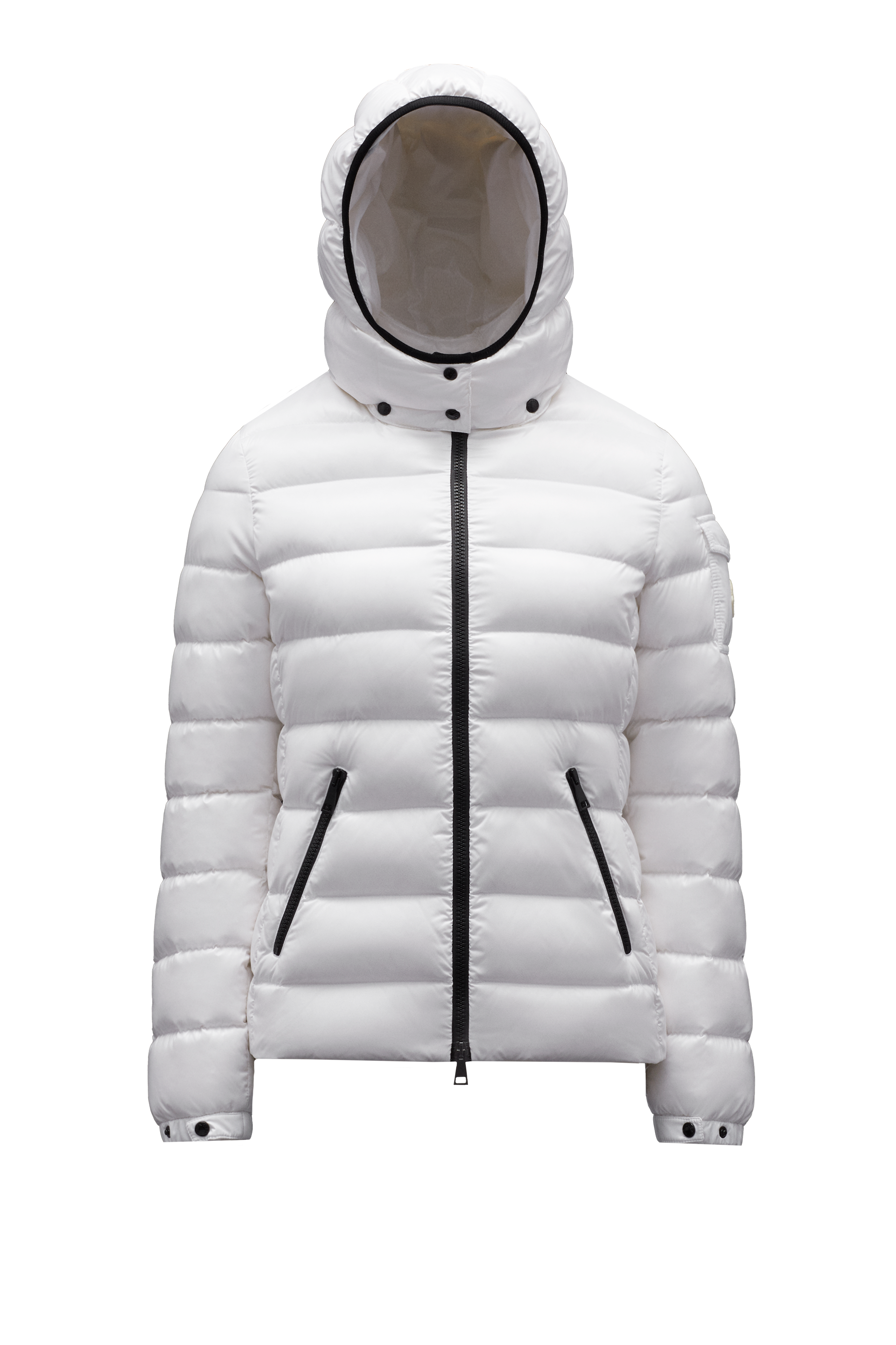 Moncler Collection Bady Short Down Jacket White In Blanc