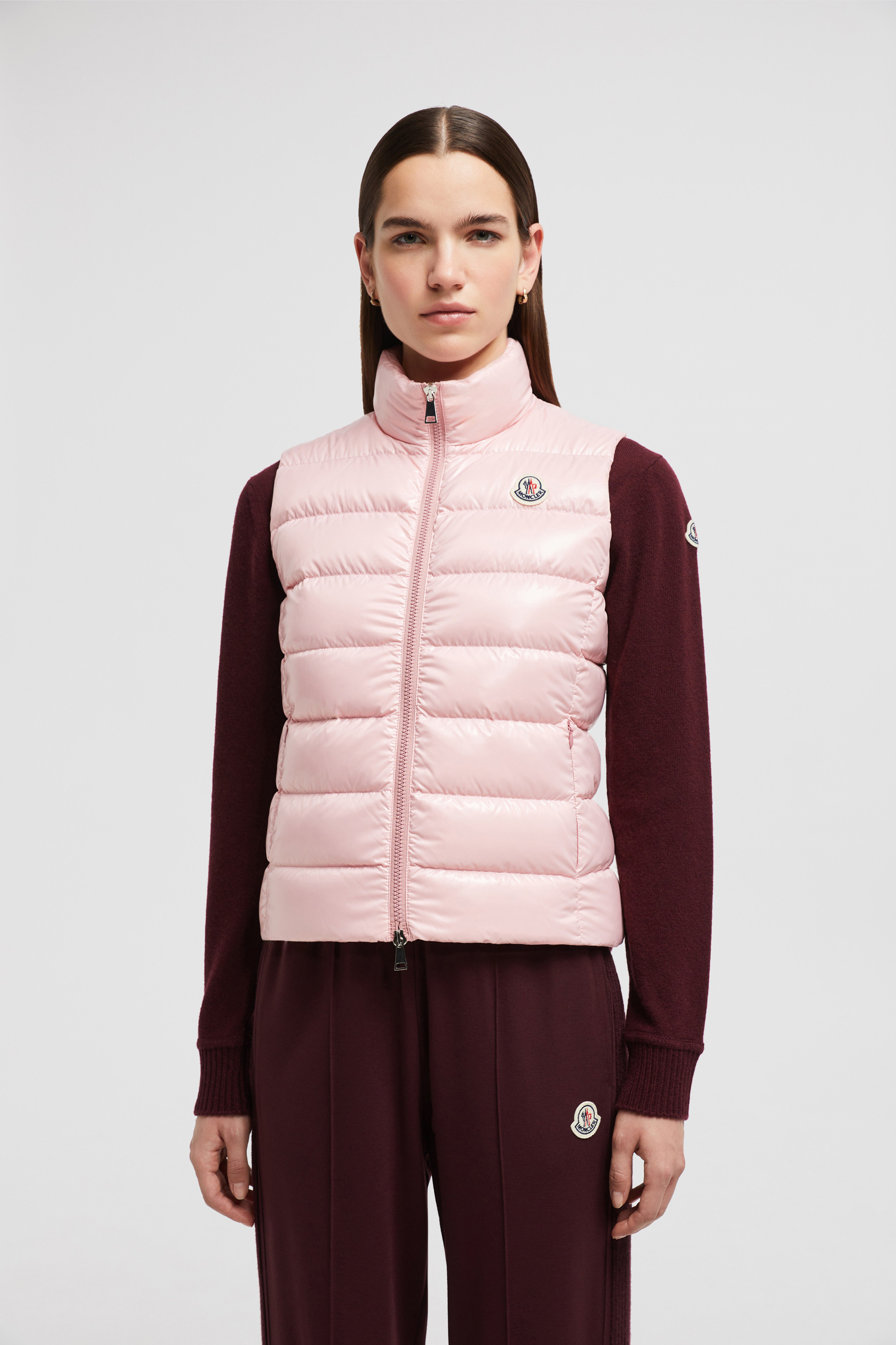 Pink store moncler gilet