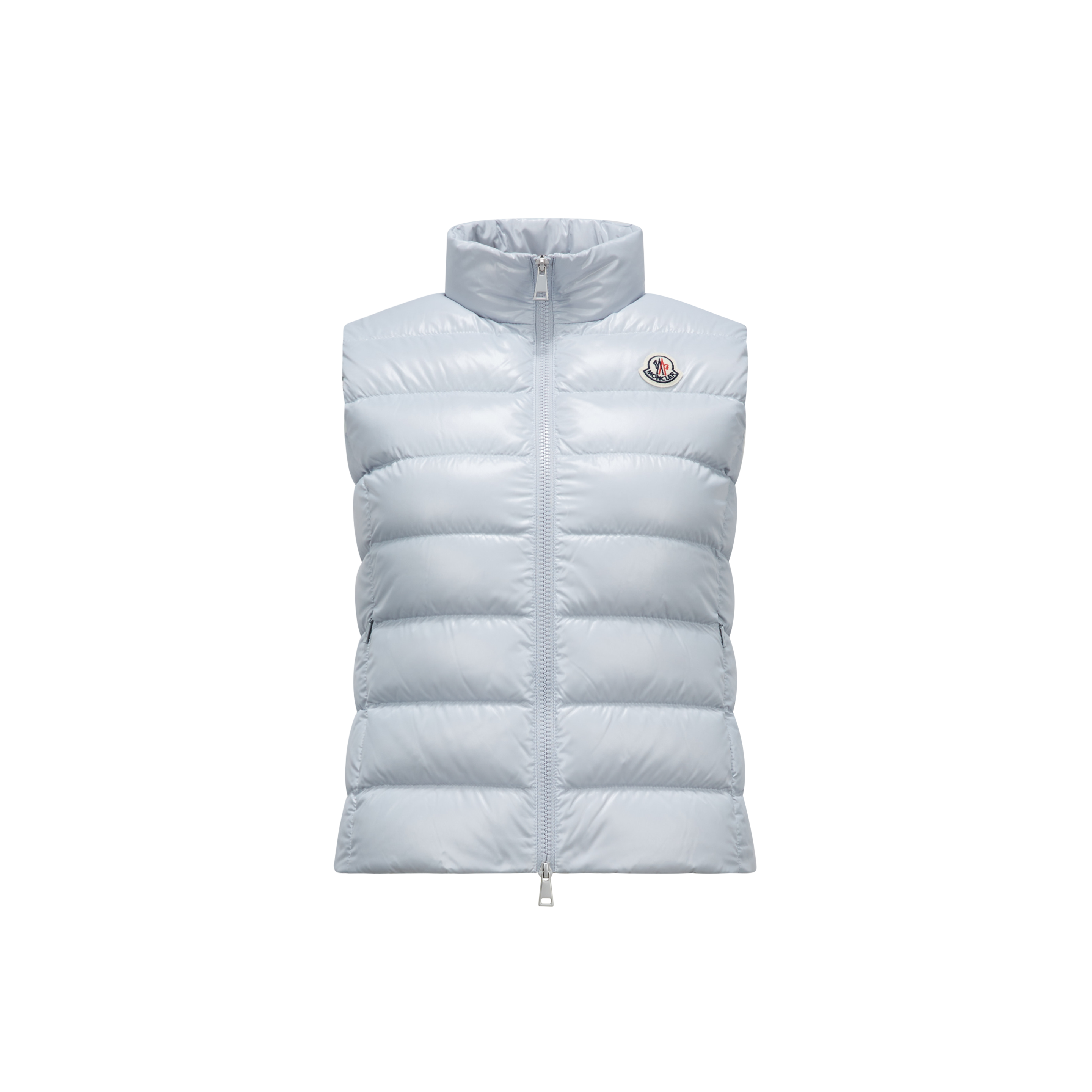Moncler Collection Ghany Down Vest Grey In Gris