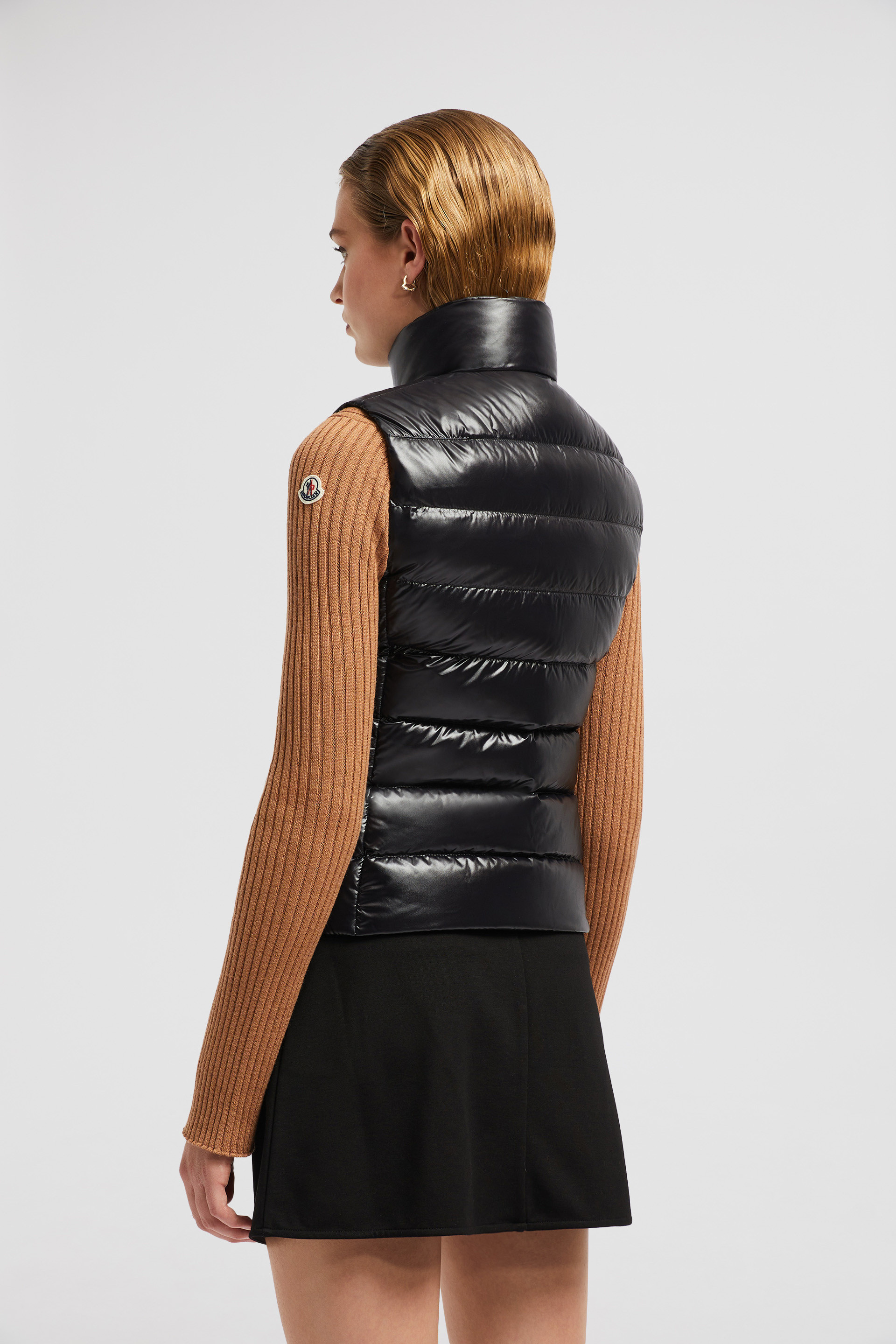 Black Ghany Down Vest - Vests for Women | Moncler US