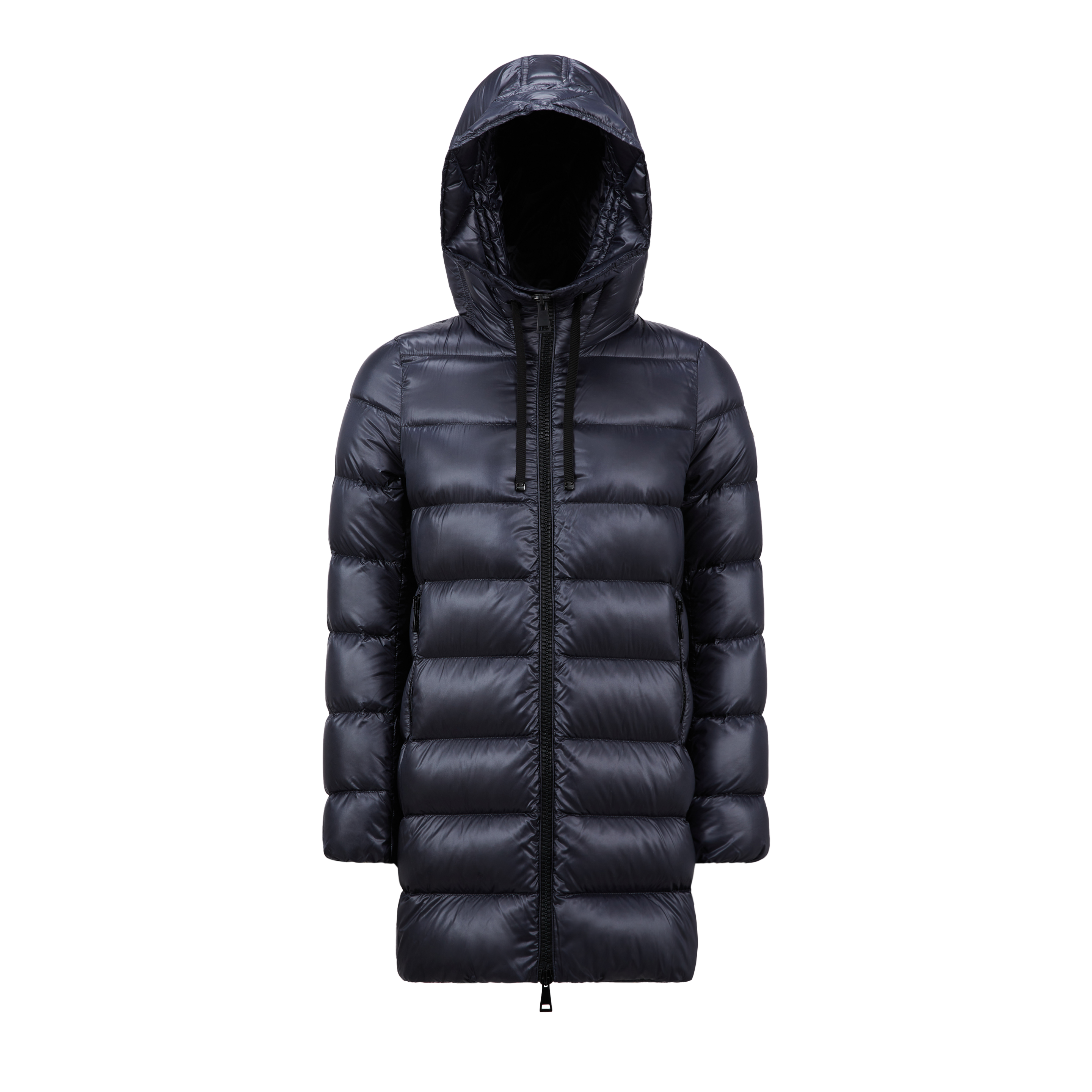 Moncler Collection Suyen Long Down Jacket Blue In Bleu