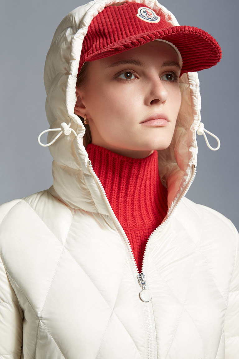 White Serilong Long Down Jacket Long Down Jackets for Women Moncler US