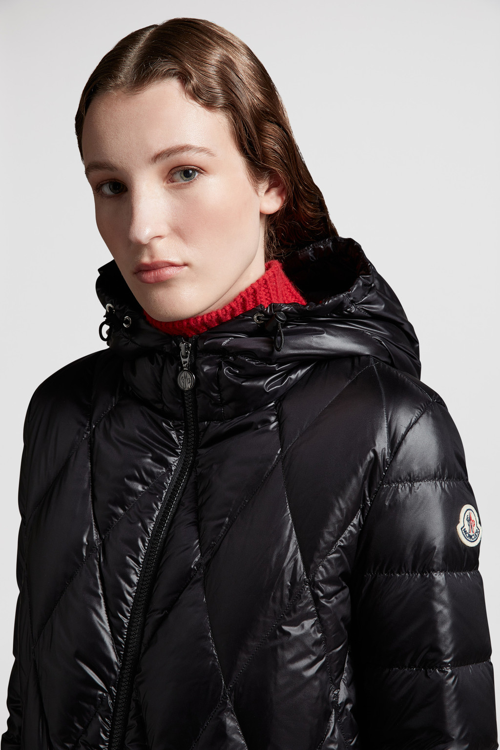 Black Serilong Long Down Jacket Long Down Jackets for Women Moncler US