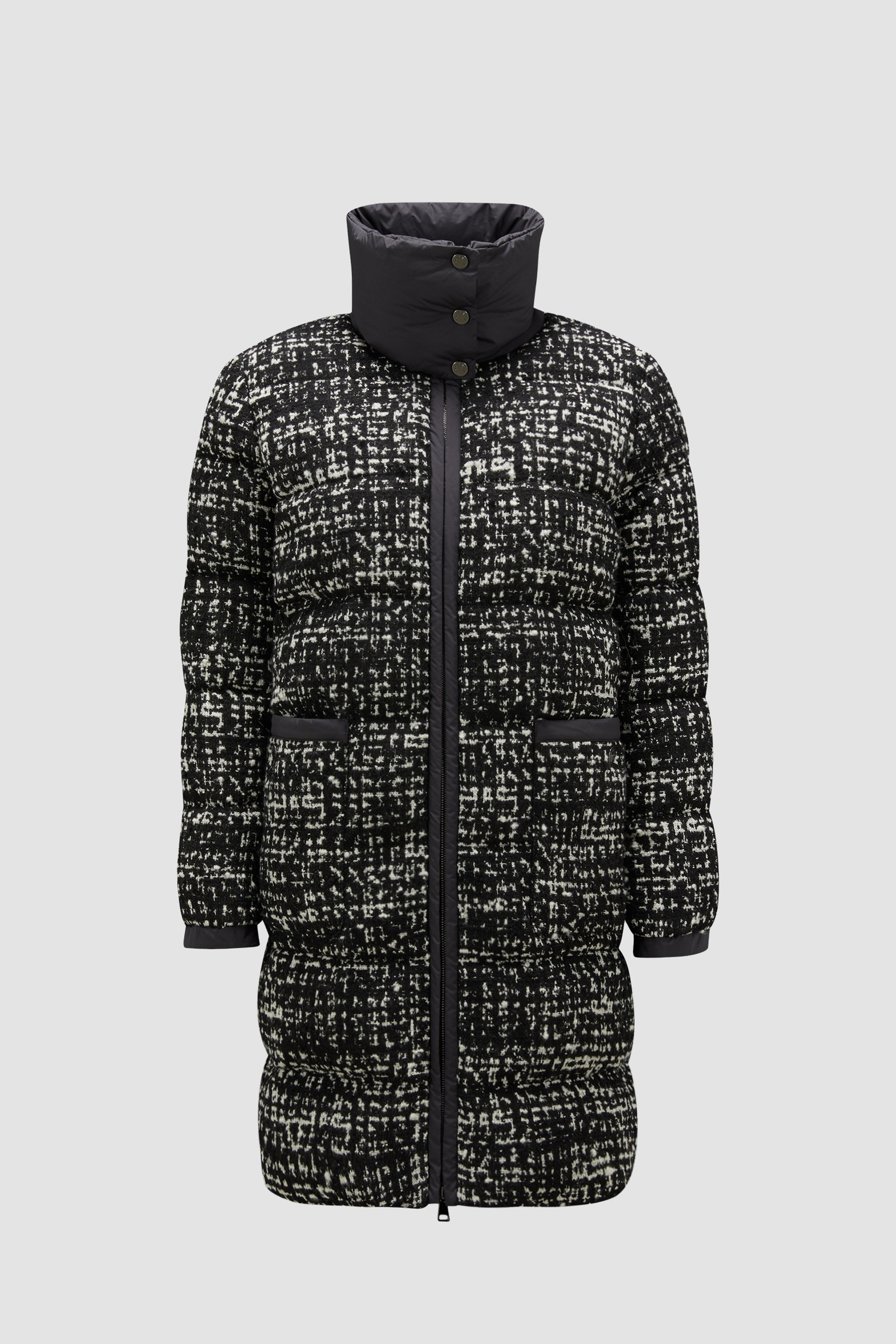 BLACK LONG DOWN JACKET main image 1