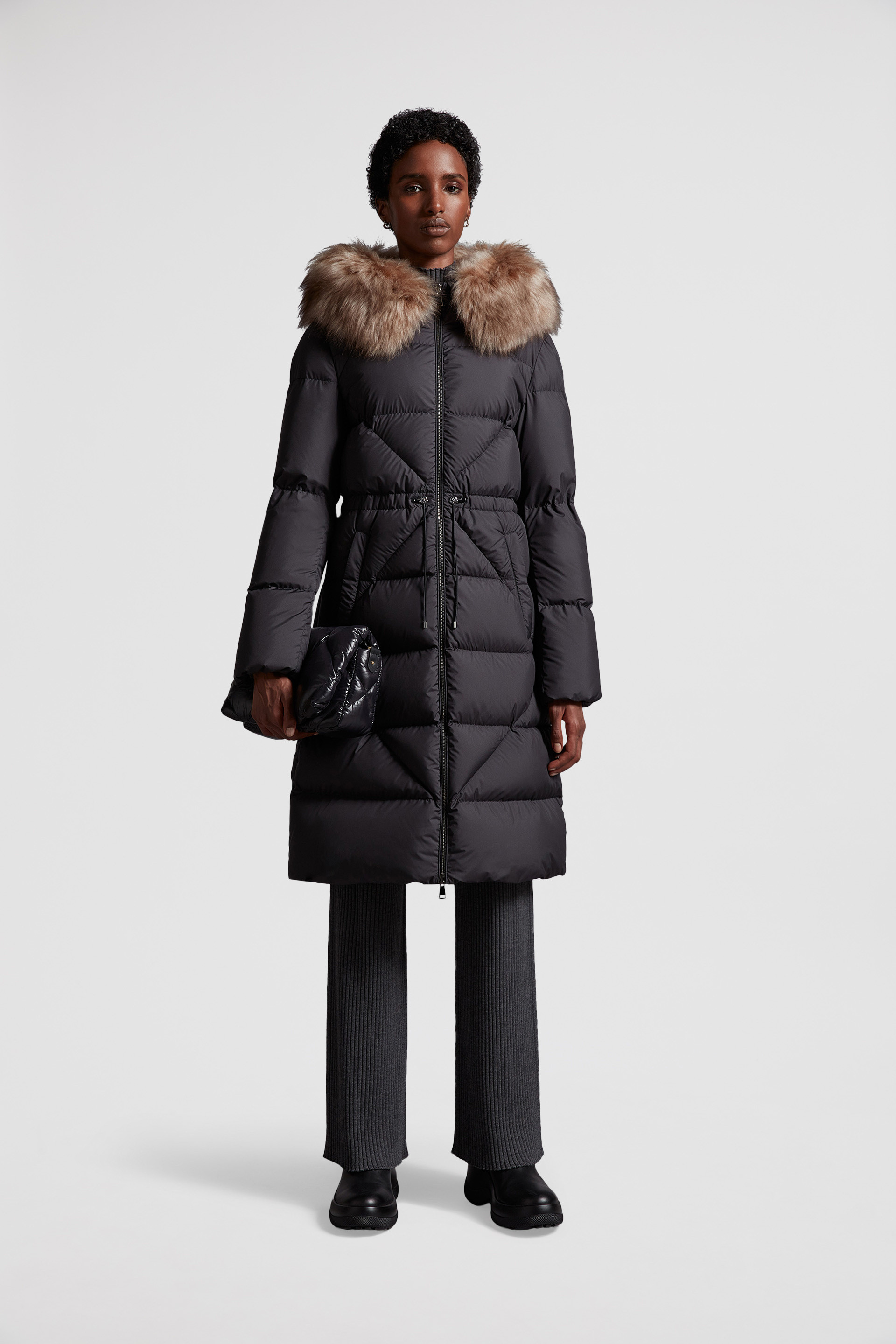 Moncler long jacket clearance womens