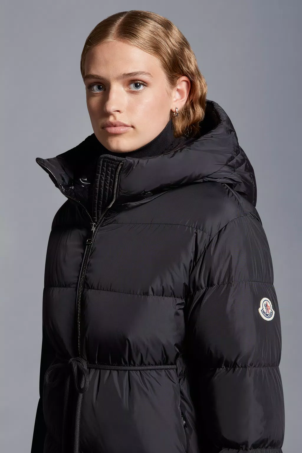 Black Bondree Long Down Jacket - Long Down Jackets for Women | Moncler FI