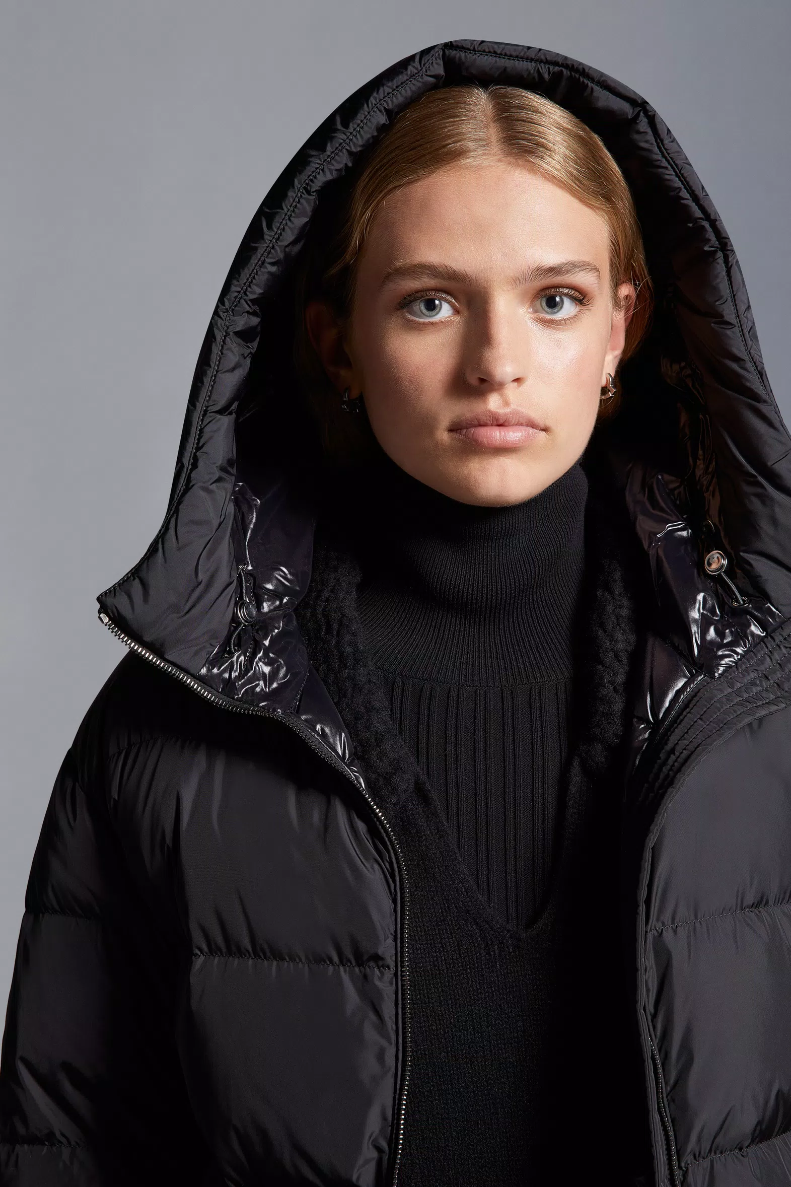 Black Bondree Long Down Jacket - Long Down Jackets for Women | Moncler HR